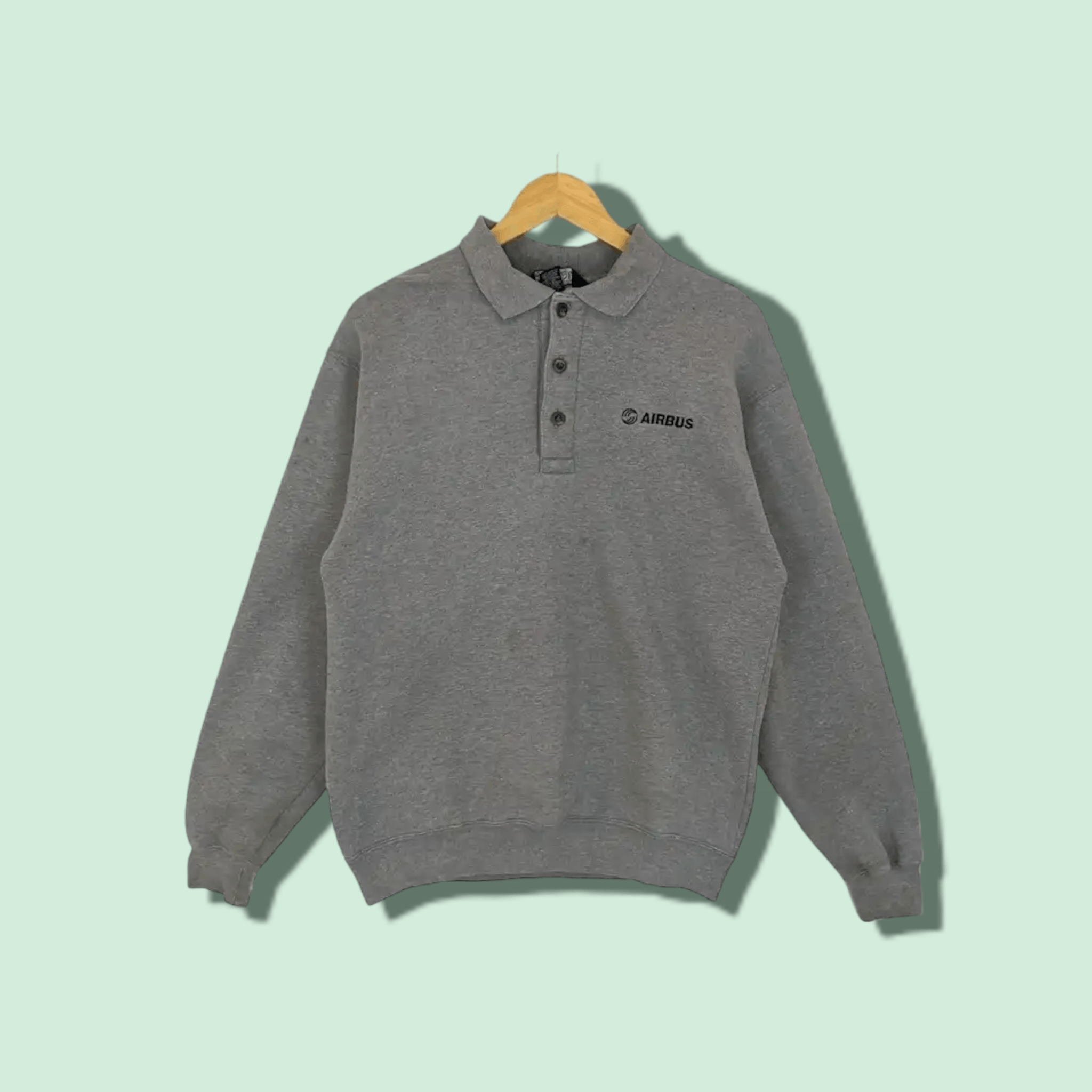 Lands' End Vintage AIRBUS Lands End Sweatshirt Size US S / EU 44-46 / 1 - 1 Thumbnail
