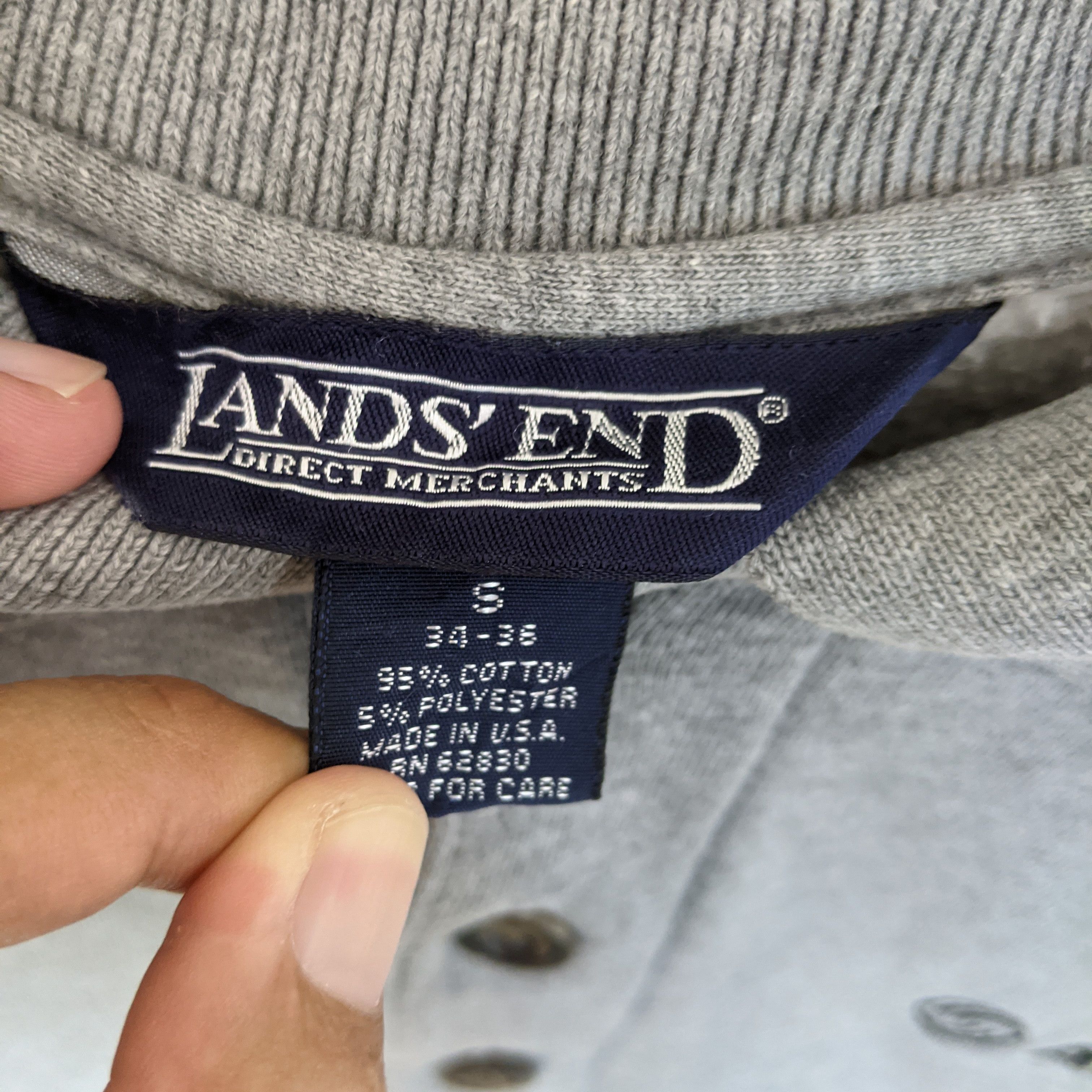 Lands' End Vintage AIRBUS Lands End Sweatshirt Size US S / EU 44-46 / 1 - 11 Thumbnail