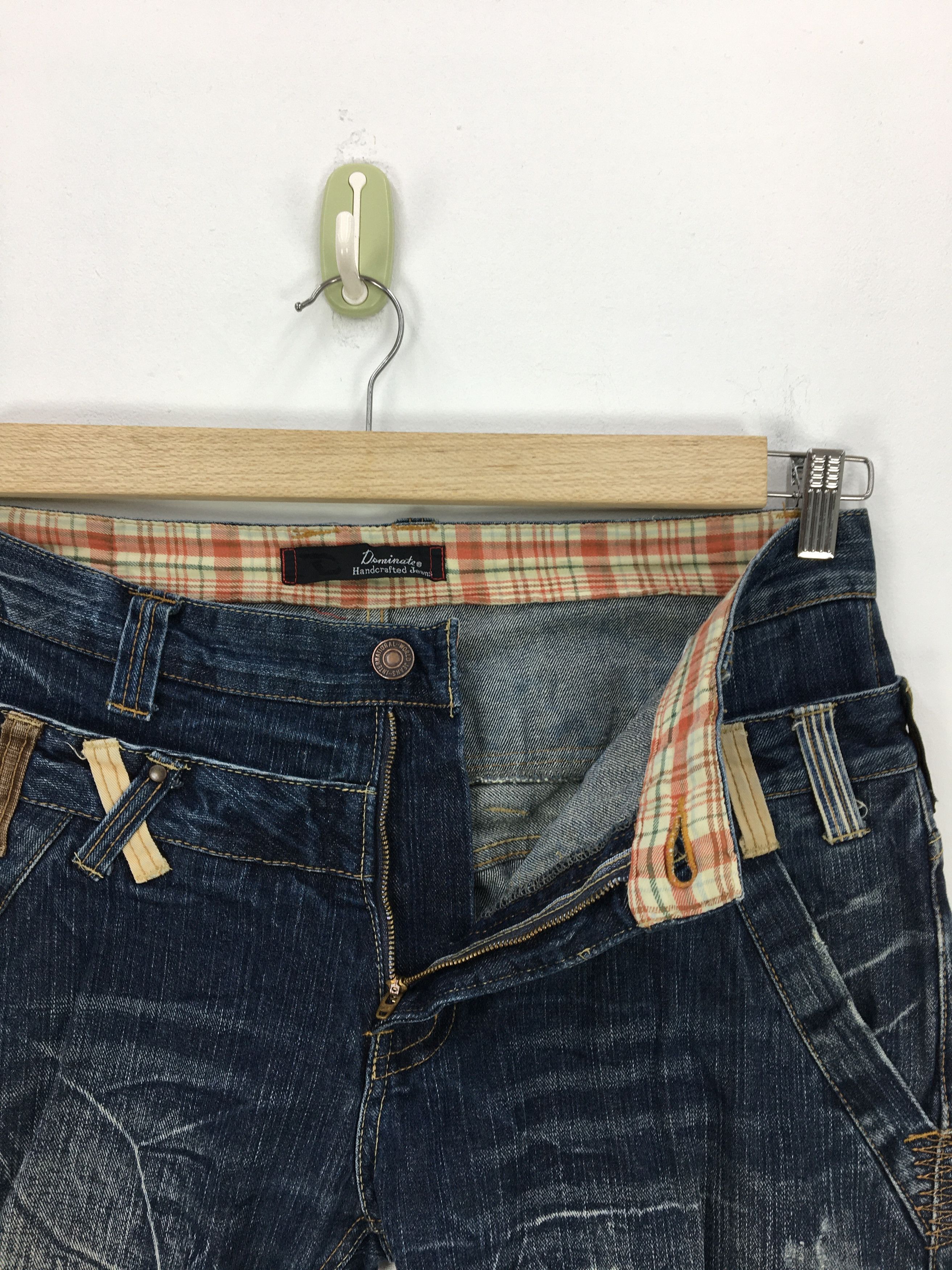 Japanese Brand Dominate Japanese Denim Jeans Double Waist Nice Design Size US 32 / EU 48 - 7 Thumbnail