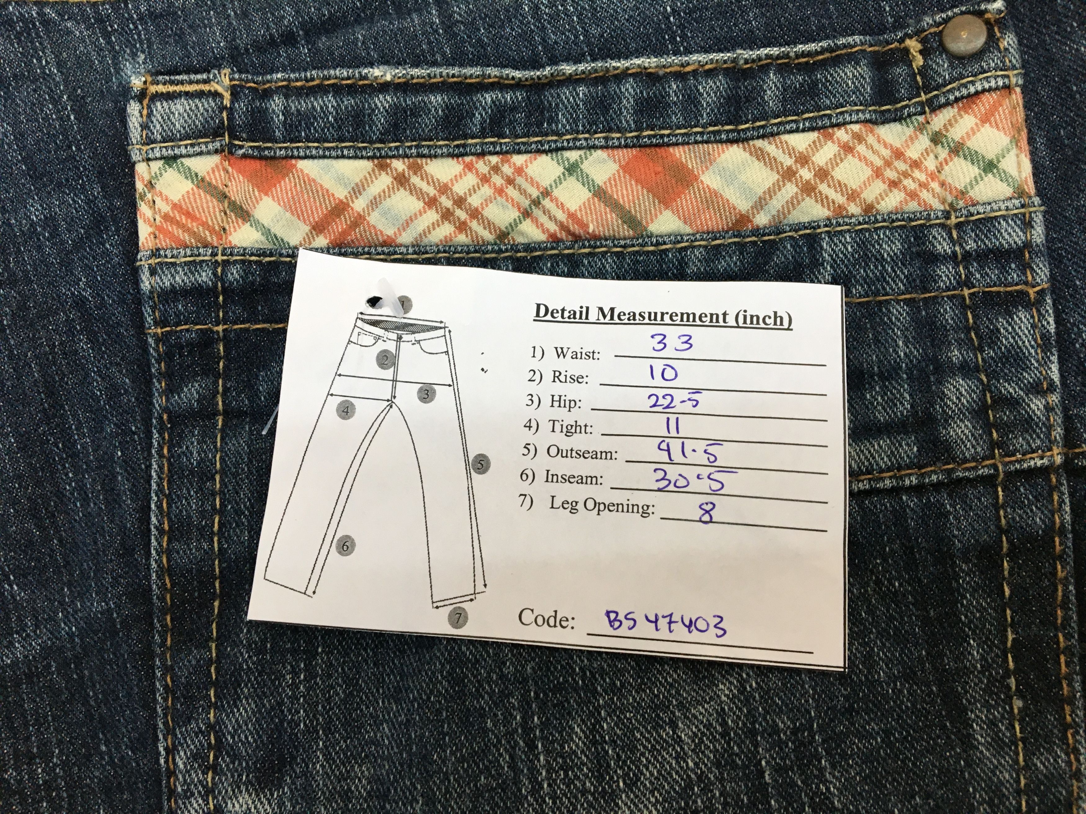 Japanese Brand Dominate Japanese Denim Jeans Double Waist Nice Design Size US 32 / EU 48 - 10 Thumbnail