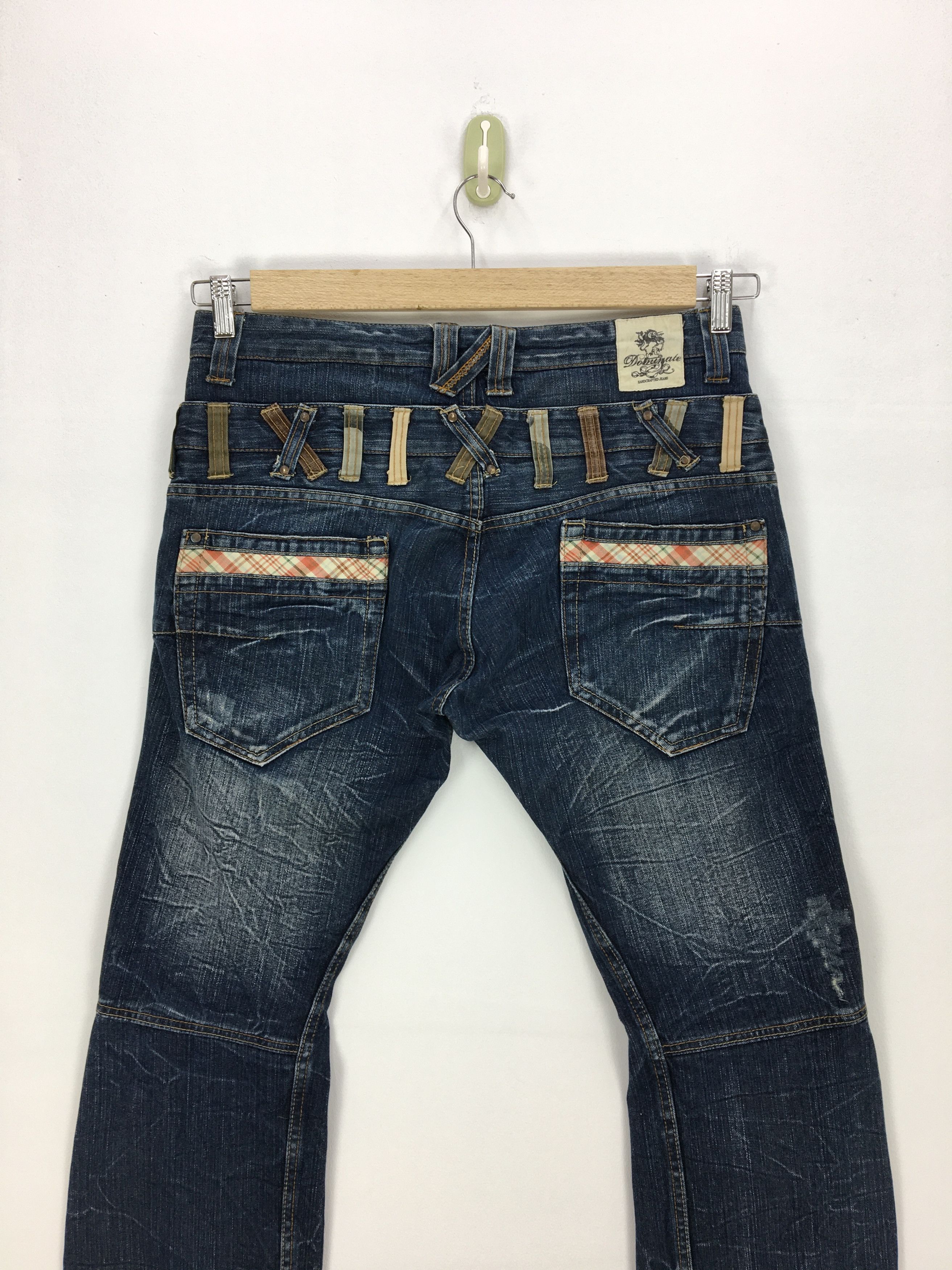 Japanese Brand Dominate Japanese Denim Jeans Double Waist Nice Design Size US 32 / EU 48 - 6 Thumbnail