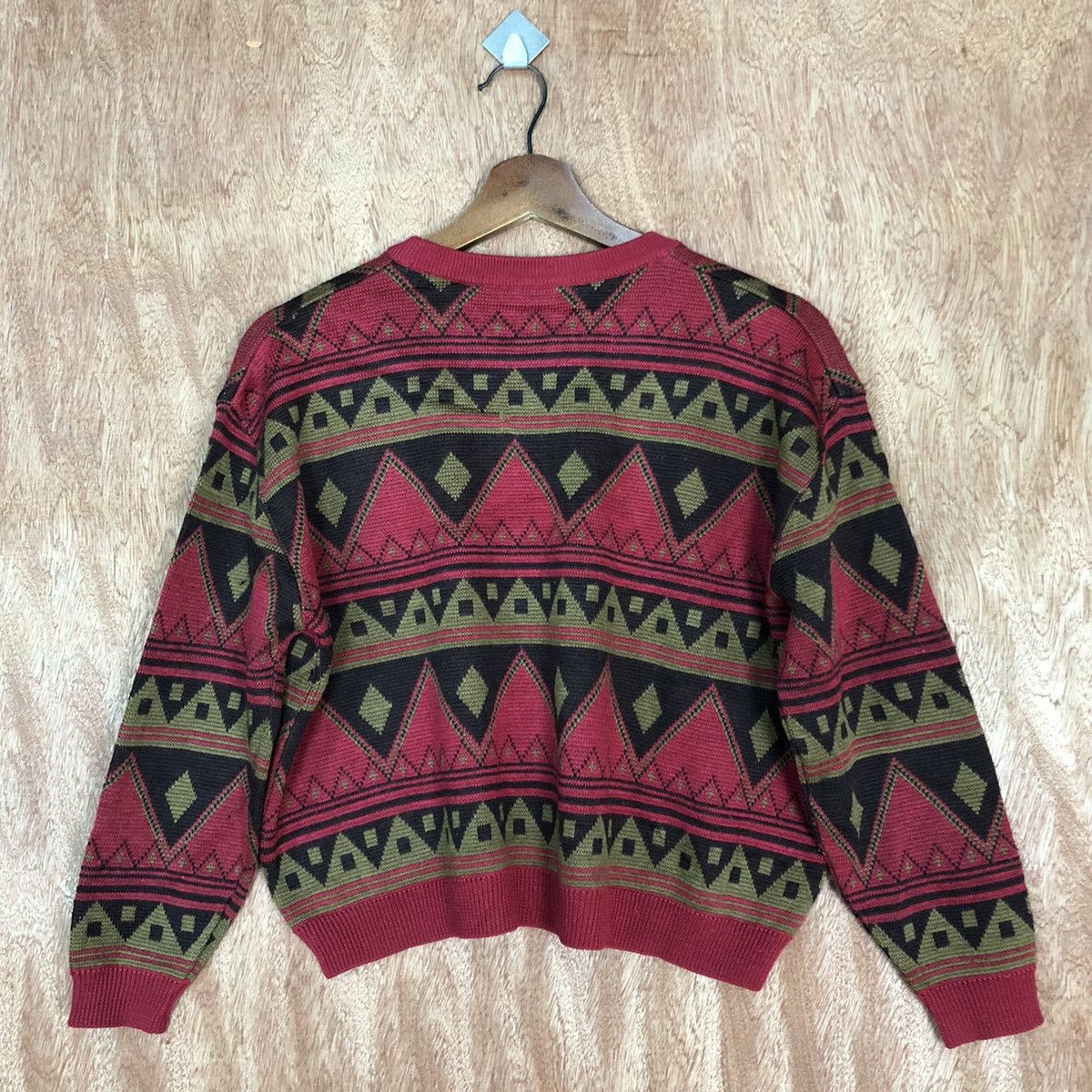 Japanese Brand DL Japan Navajo Red Knitwear vintage japan art #c820 Size US S / EU 44-46 / 1 - 12 Thumbnail