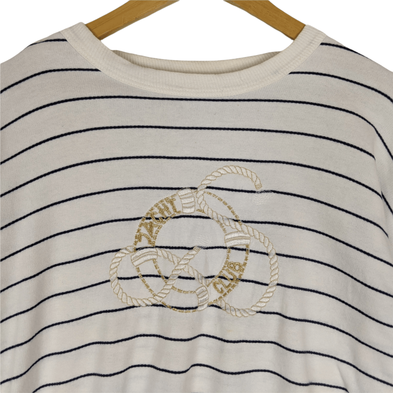 Japanese Brand KIPREOY BROS Yacht Club Striped Jumper Sweatshirt Size US L / EU 52-54 / 3 - 4 Thumbnail
