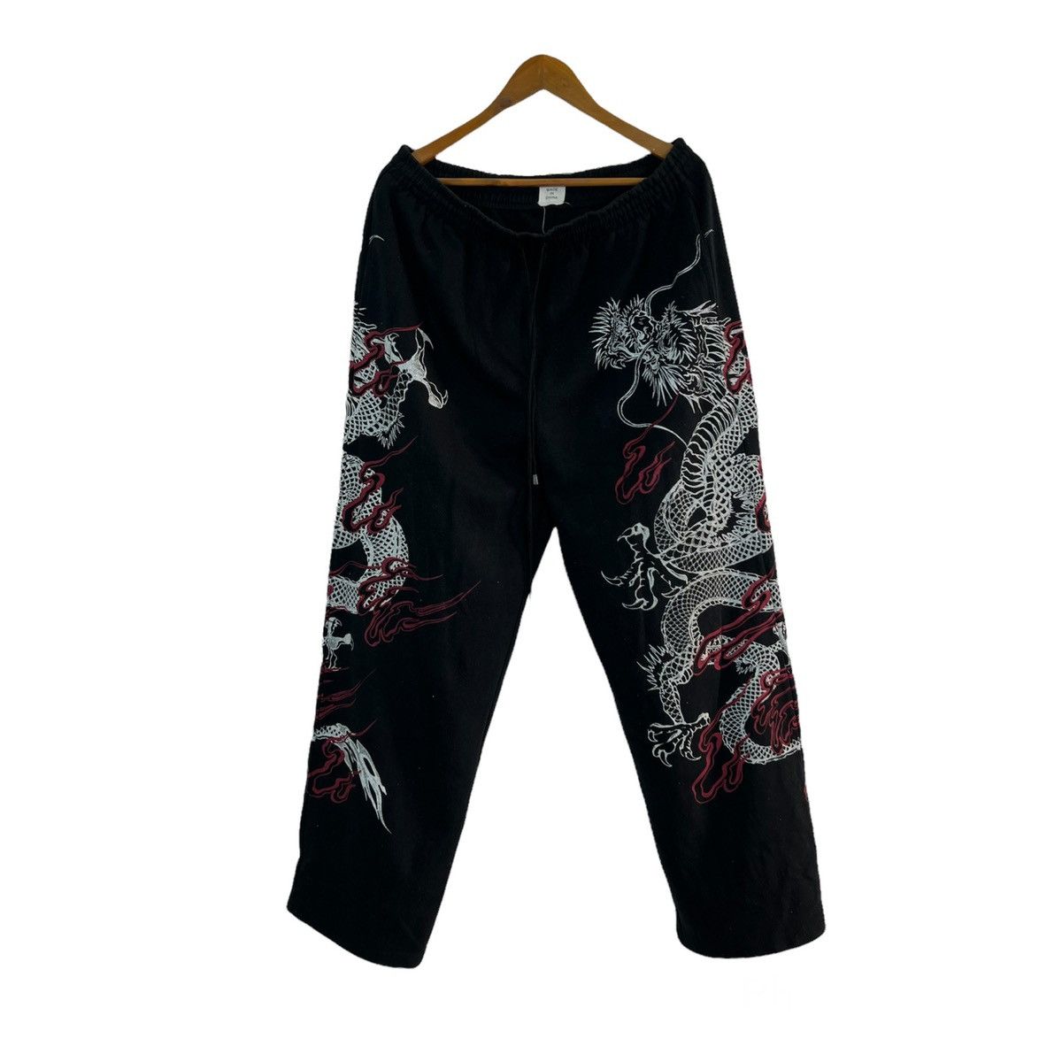 Japanese Brand VINTAGE SWEATPANTS SUKAJAN DESIGN BIG LOGO DRAGON Size US 34 / EU 50 - 1 Thumbnail