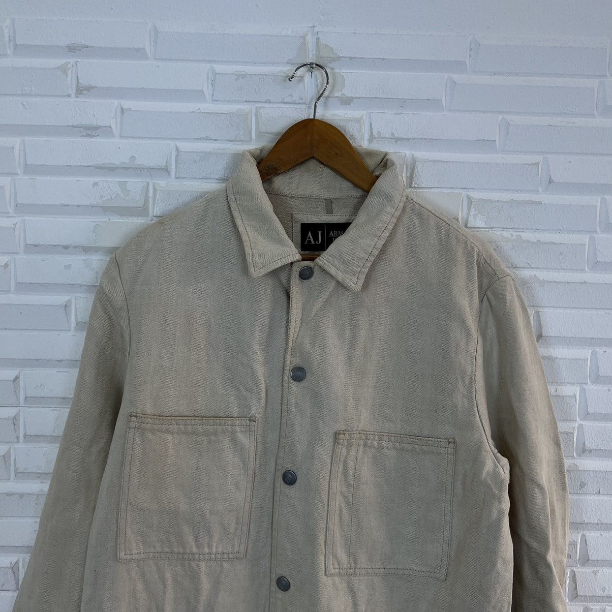 Armani VINTAGE ARMANI JEANS HIKORY CHORE JACKET MADE IN ITALY Size US M / EU 48-50 / 2 - 3 Thumbnail