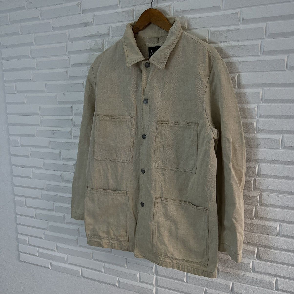 Armani VINTAGE ARMANI JEANS HIKORY CHORE JACKET MADE IN ITALY Size US M / EU 48-50 / 2 - 2 Thumbnail