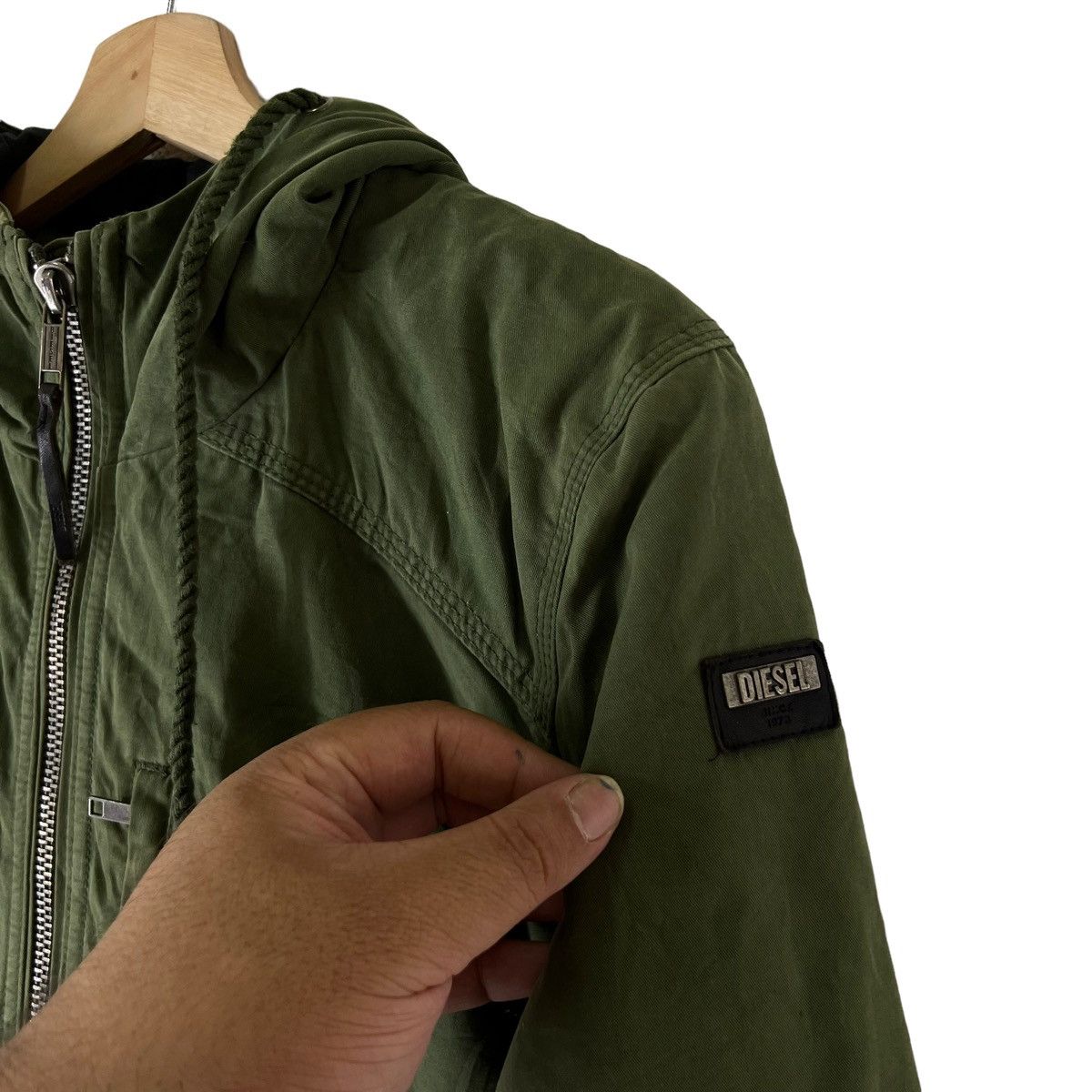 Japanese Brand RARE PARACHUTE BIKER PARKA FISH TAIL JACKET DIESEL JAPAN Size US M / EU 48-50 / 2 - 2 Thumbnail