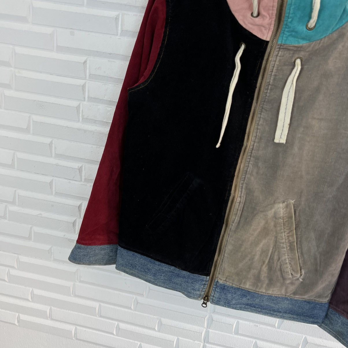 Japanese Brand VERY RARE HOODIE ZIPPER SELF JAPAN TRITONE COLOUR PATCHWORK Size US L / EU 52-54 / 3 - 4 Thumbnail