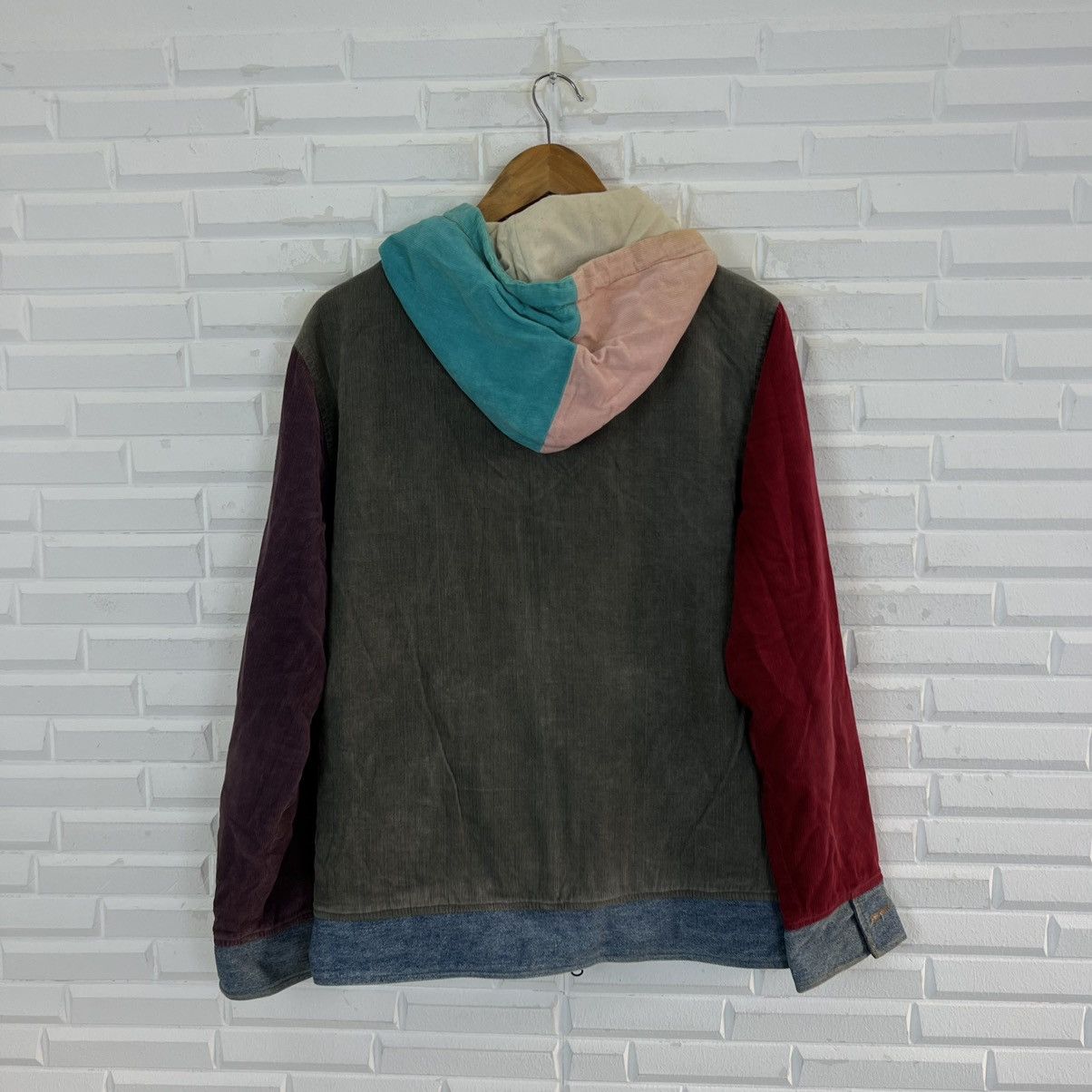 Japanese Brand VERY RARE HOODIE ZIPPER SELF JAPAN TRITONE COLOUR PATCHWORK Size US L / EU 52-54 / 3 - 6 Thumbnail