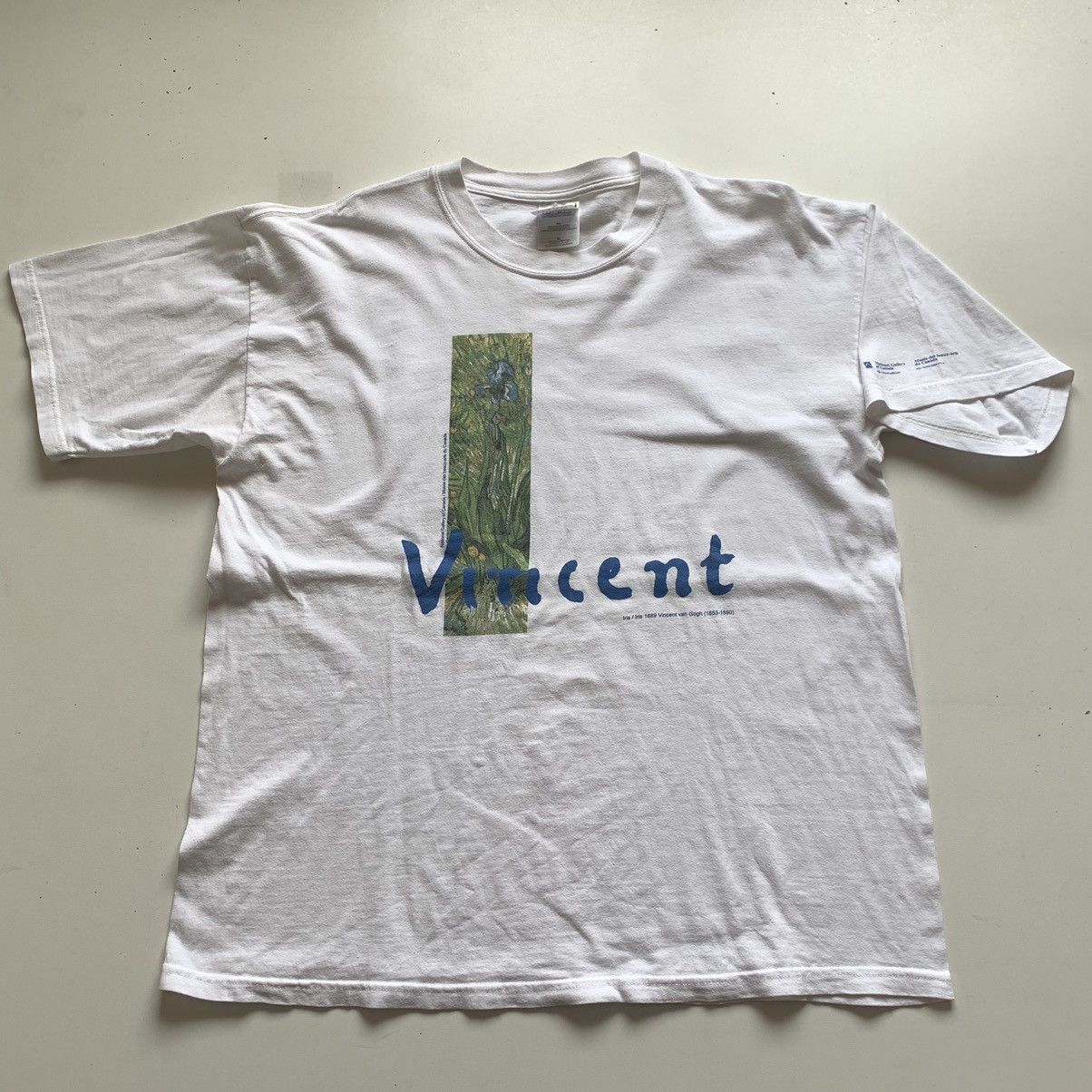 Image of 90's Vincent Van Gogh Art Graphic T Shirt White Xl, Men's