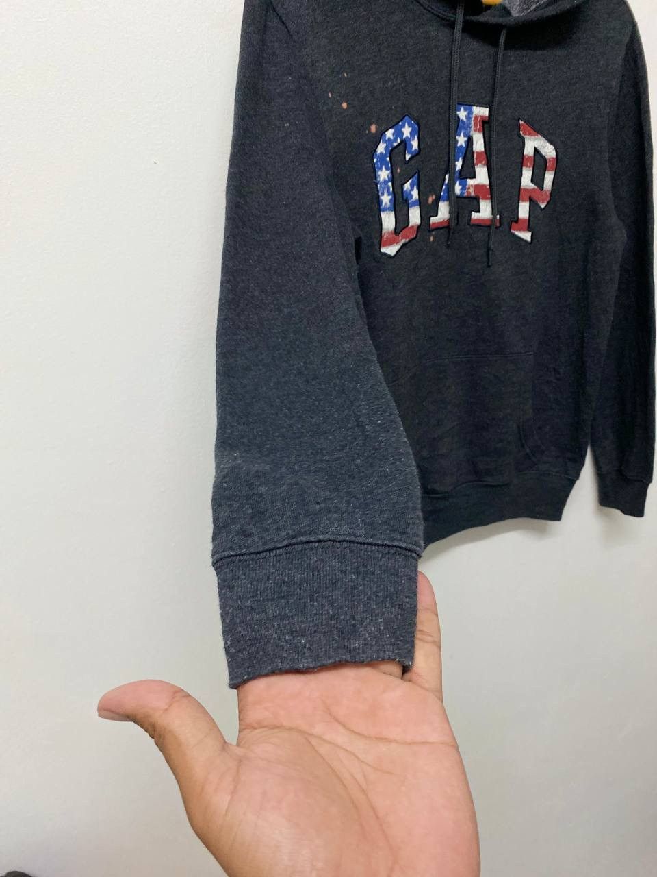 Gap GAP HOODIE EMBROIDED AMERICAN FLAG LOGO Size US XS / EU 42 / 0 - 5 Thumbnail
