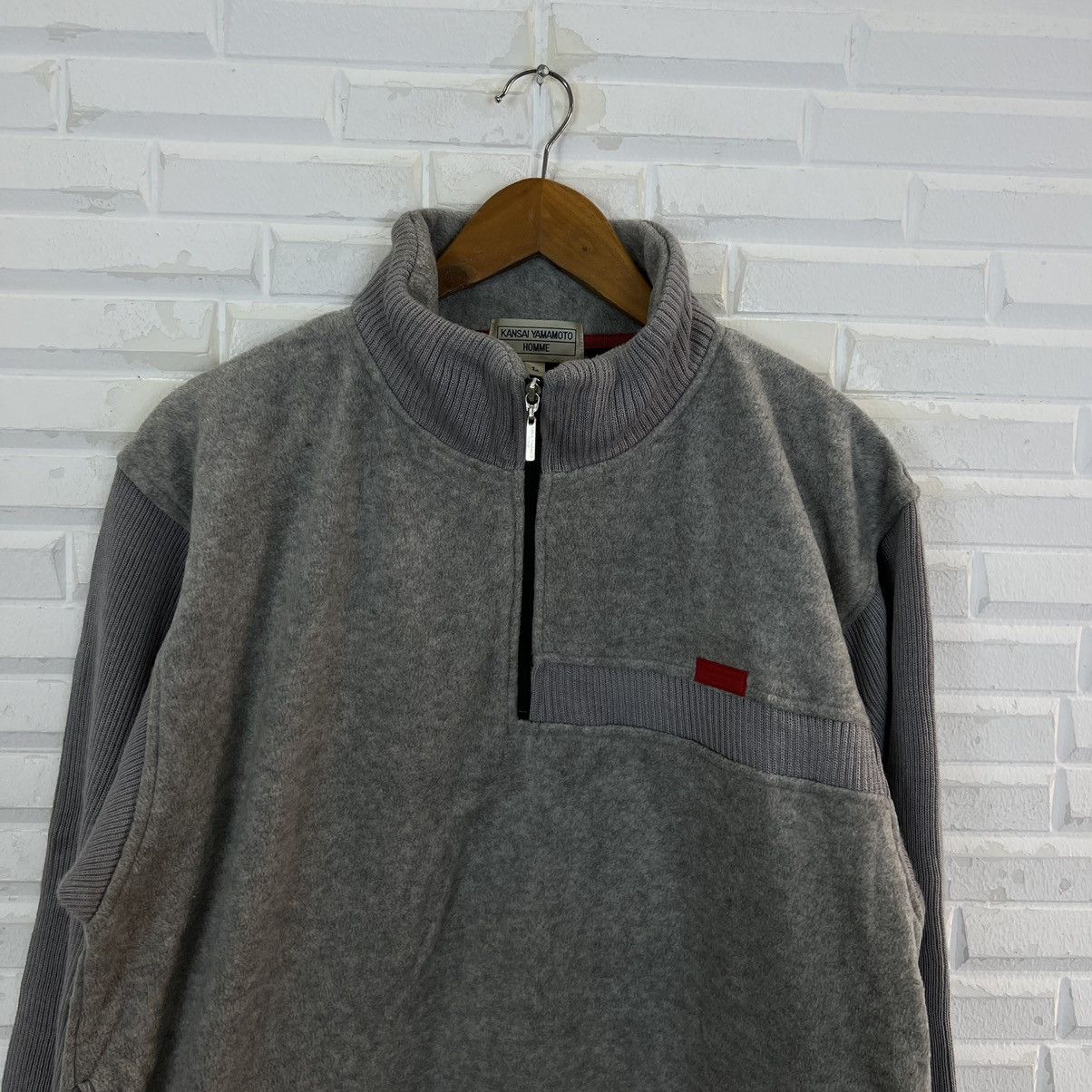 Japanese Brand VINTAGE ZIPPER JACKET KANSAI YAMAMOTO HOMME JAPAN Size US L / EU 52-54 / 3 - 3 Thumbnail