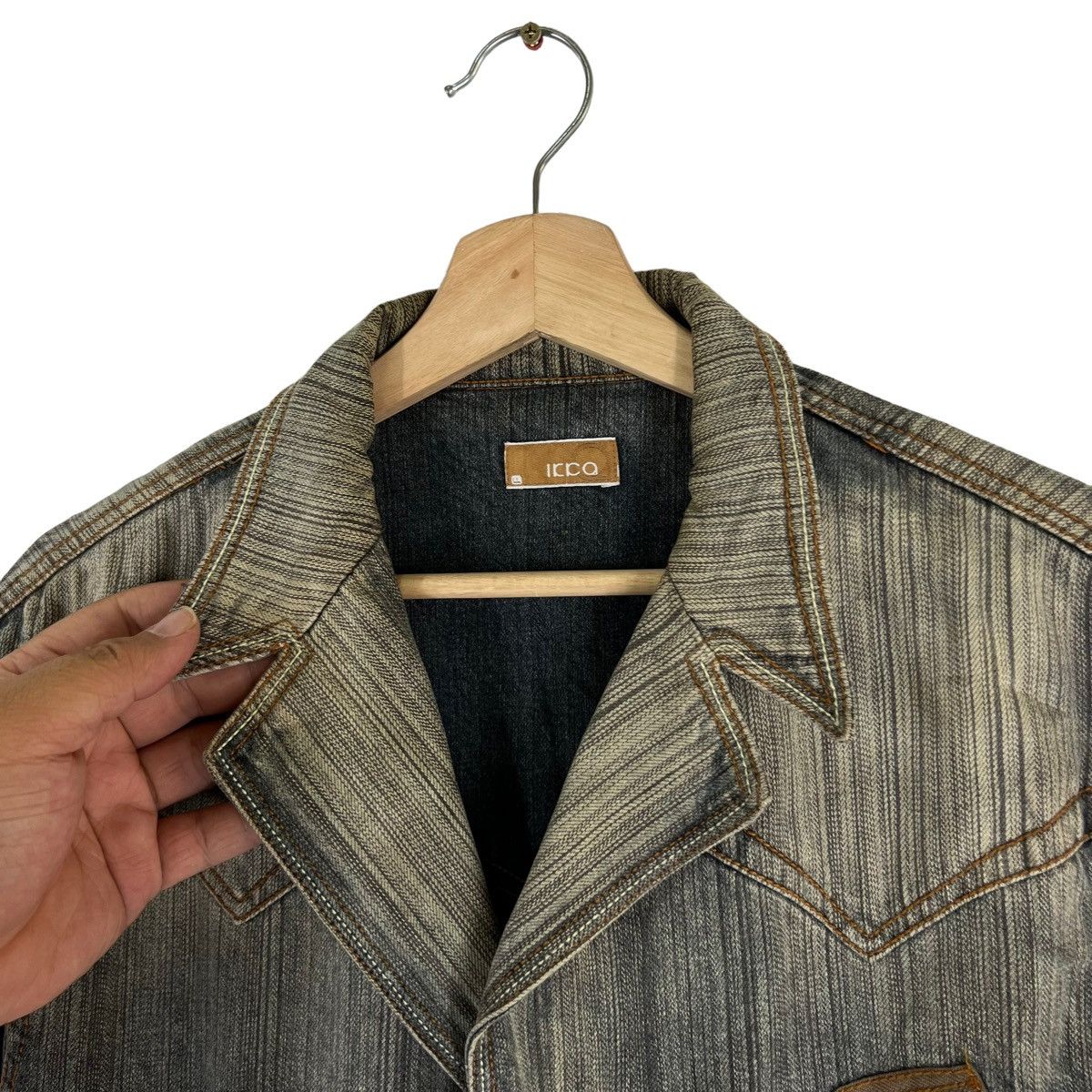 Japanese Brand VINTAGE HIKORY CHORE JACKET ICCA INSPIRED BY ISSEY MIYAKE Size US L / EU 52-54 / 3 - 5 Thumbnail