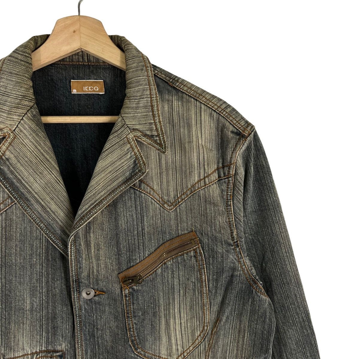 Japanese Brand VINTAGE HIKORY CHORE JACKET ICCA INSPIRED BY ISSEY MIYAKE Size US L / EU 52-54 / 3 - 4 Thumbnail