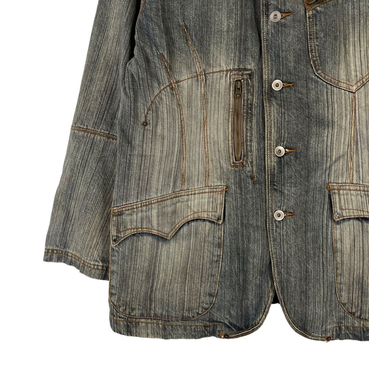Japanese Brand VINTAGE HIKORY CHORE JACKET ICCA INSPIRED BY ISSEY MIYAKE Size US L / EU 52-54 / 3 - 3 Thumbnail