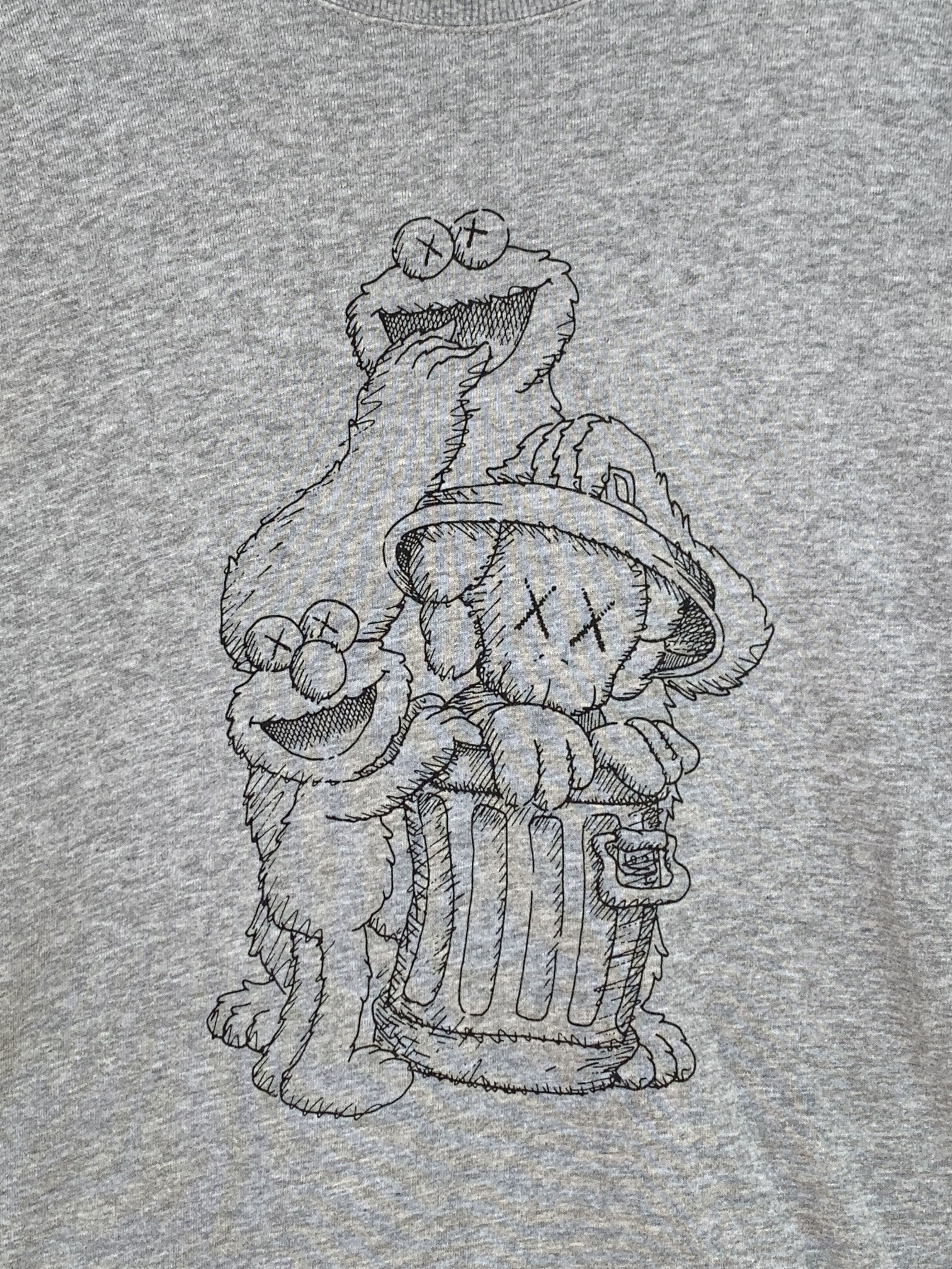 Kaws × Uniqlo Sesame Street x Kaws Sweatshirt Size US XL / EU 56 / 4 - 3 Thumbnail
