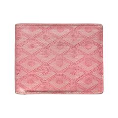 Goyard Pink Coated Canvas Bifold Wallet