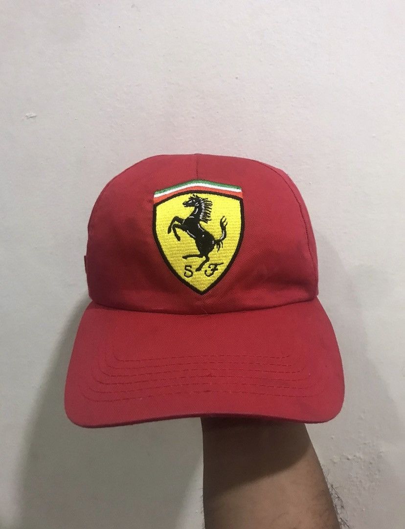🔥Vintage🔥 Big Ferrari Embroid Logo Racing Hat