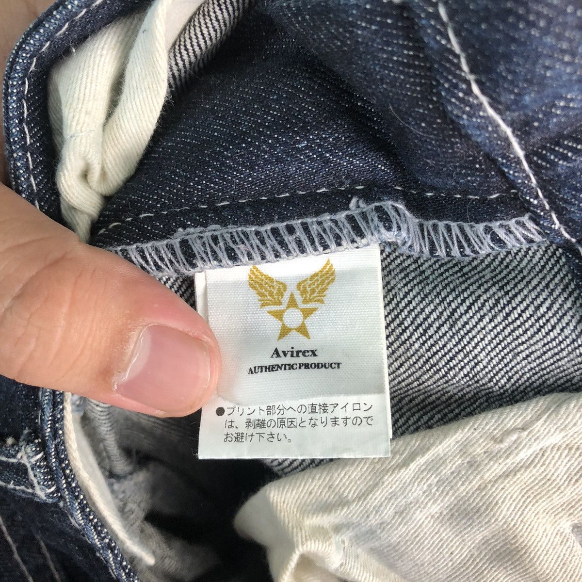 Avirex Avirex Dark Blue Distressed Denim pants #6351DL Size US 29 - 14 Thumbnail
