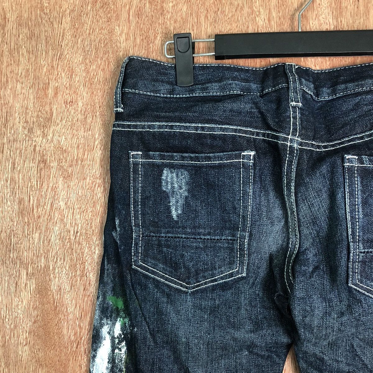 Avirex Avirex Dark Blue Distressed Denim pants #6351DL Size US 29 - 12 Thumbnail