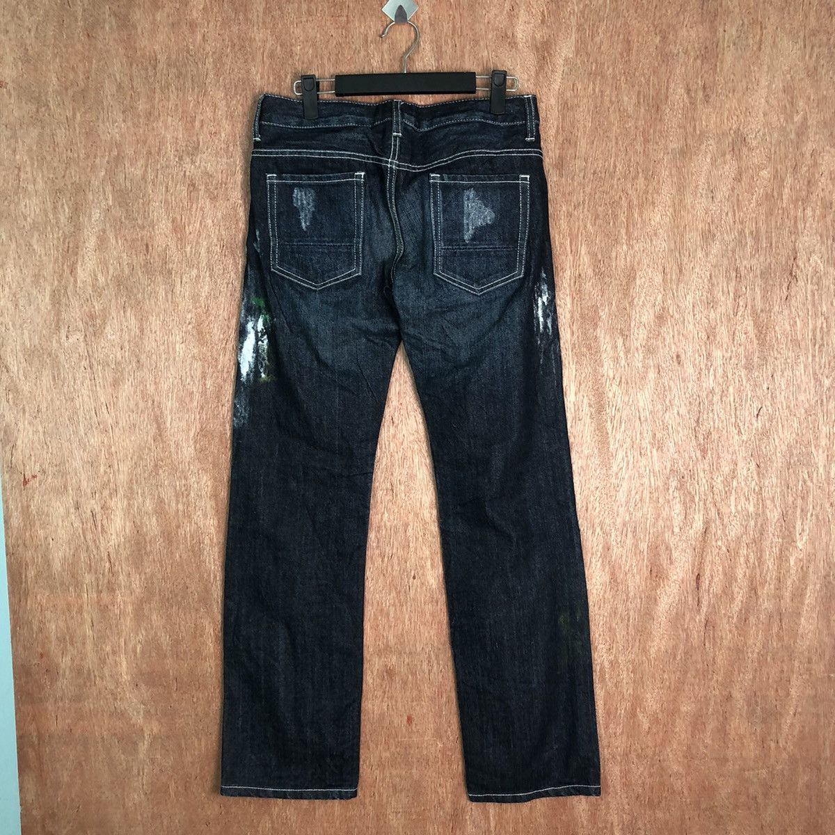 Avirex Avirex Dark Blue Distressed Denim pants #6351DL Size US 29 - 9 Thumbnail