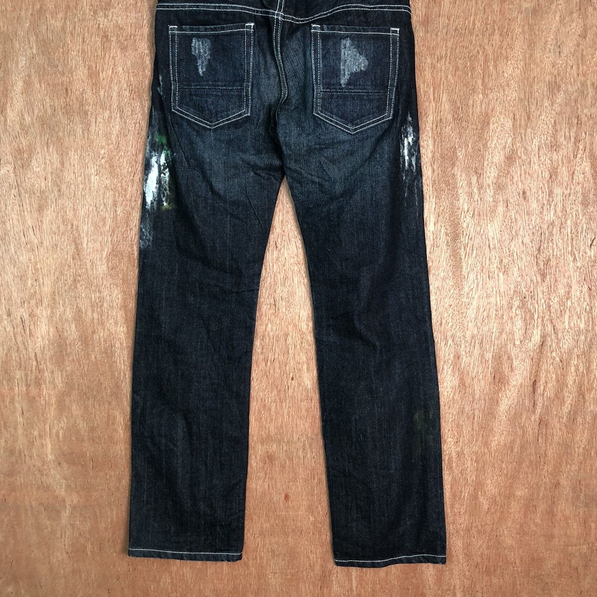 Avirex Avirex Dark Blue Distressed Denim pants #6351DL Size US 29 - 11 Thumbnail