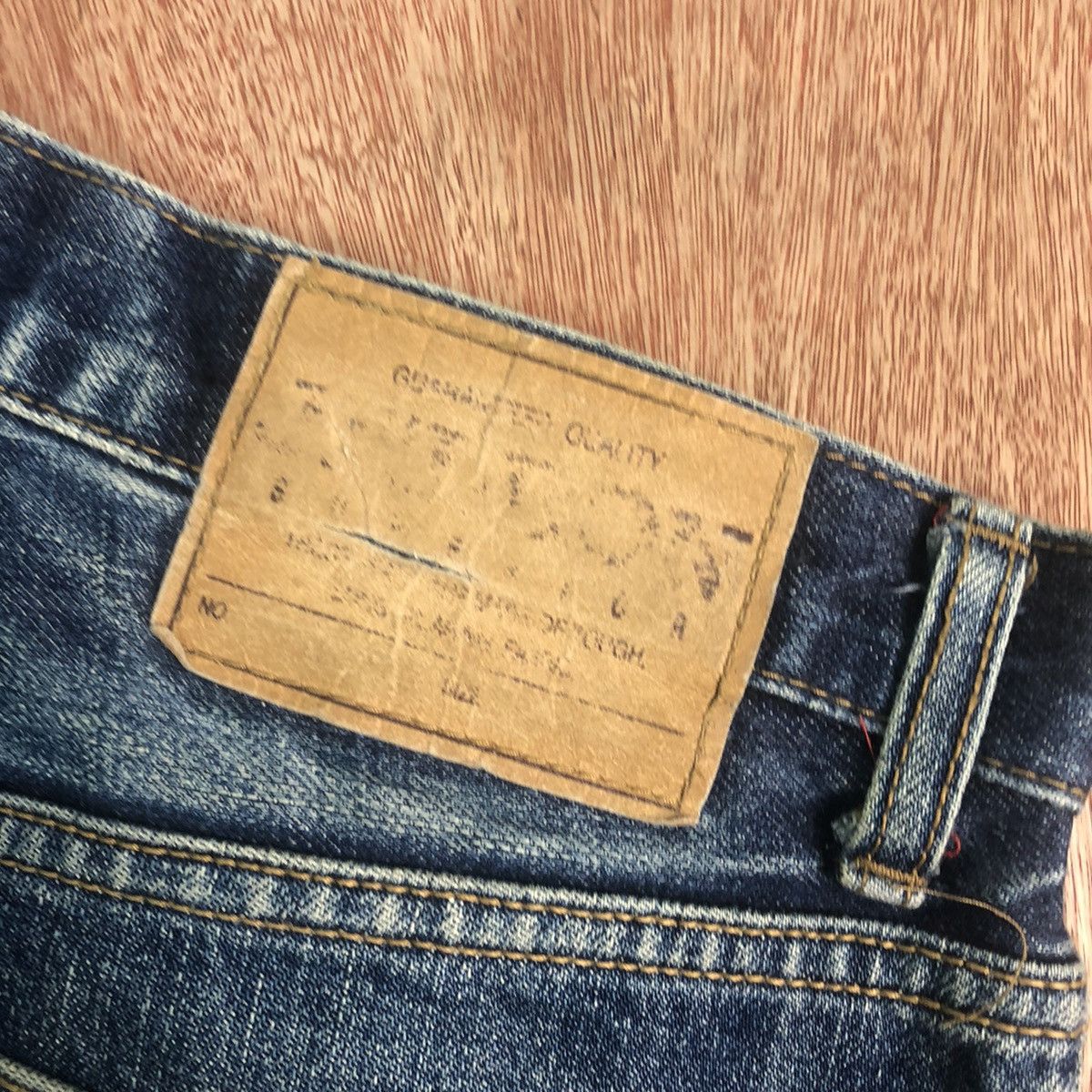 Japanese Brand DLL Japan Blue distressed Denim Pants like kurt cobain #c163 Size US 33 - 14 Thumbnail