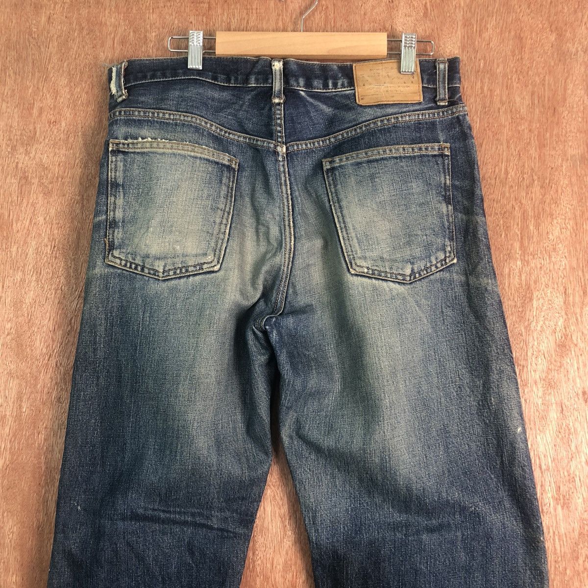 Japanese Brand DLL Japan Blue distressed Denim Pants like kurt cobain #c163 Size US 33 - 10 Thumbnail