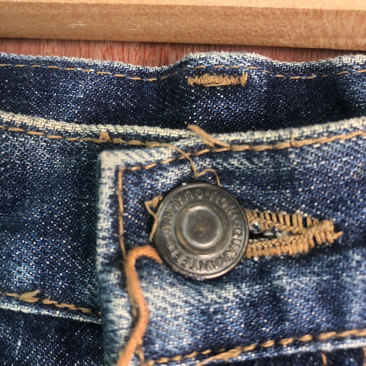 Japanese Brand DLL Japan Blue distressed Denim Pants like kurt cobain #c163 Size US 33 - 7 Thumbnail