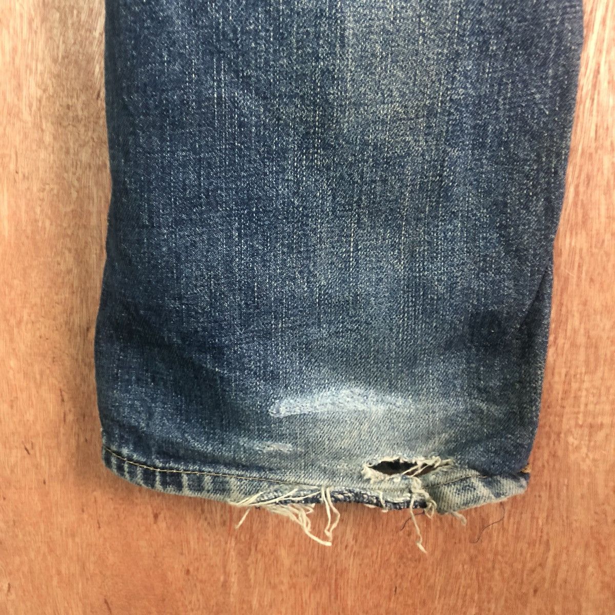 Japanese Brand DLL Japan Blue distressed Denim Pants like kurt cobain #c163 Size US 33 - 13 Thumbnail