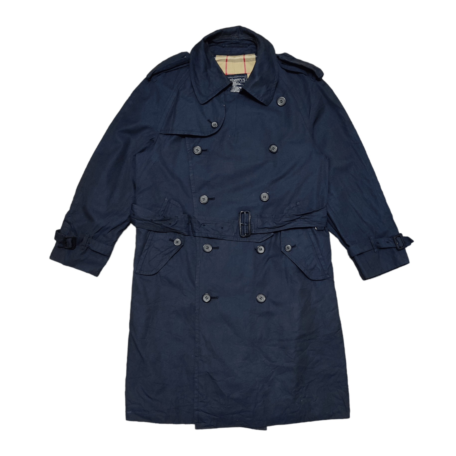 Burberry Vintage Burberry Double Breasted Trench Coat Nova Check Size US M / EU 48-50 / 2 - 2 Thumbnail
