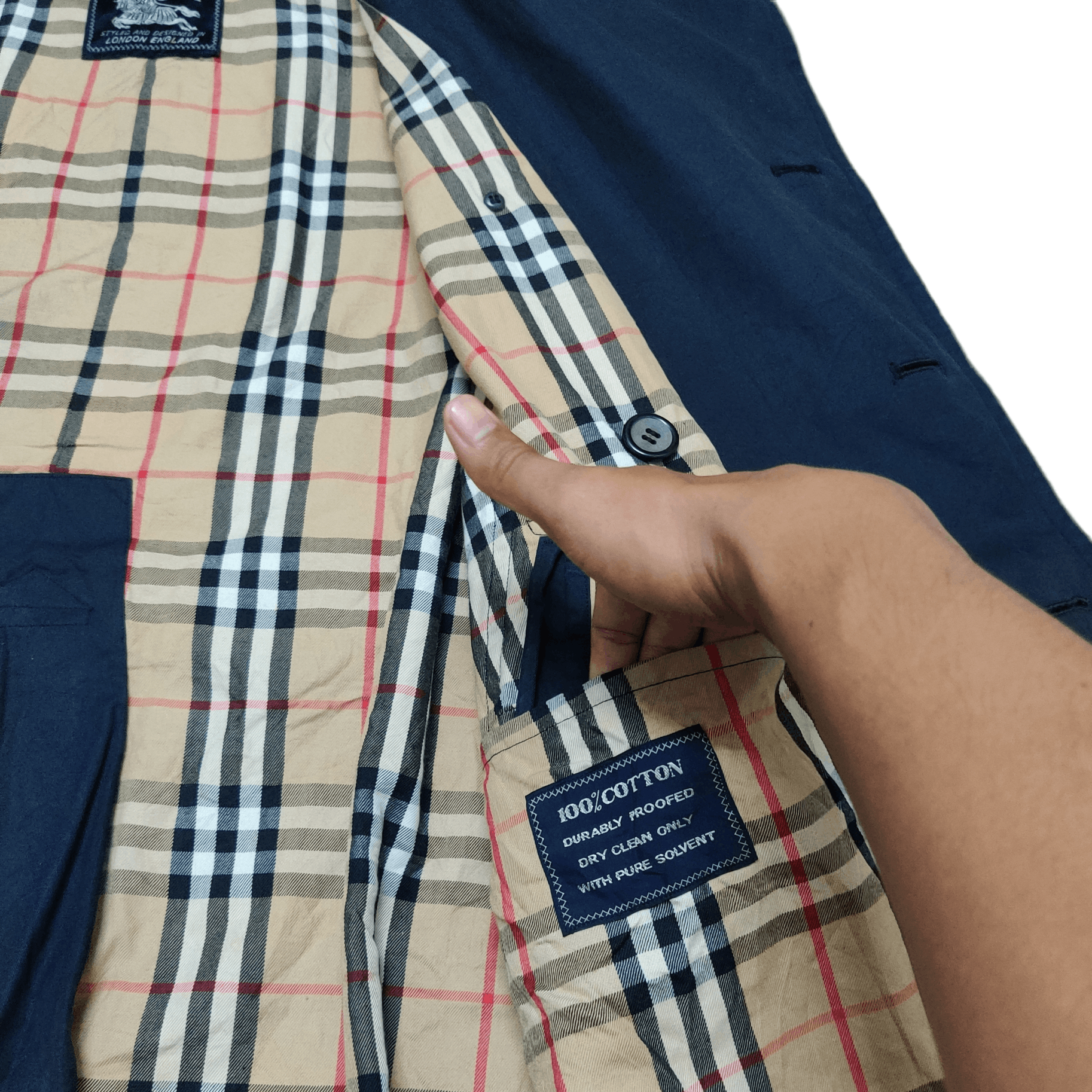 Burberry Vintage Burberry Double Breasted Trench Coat Nova Check Size US M / EU 48-50 / 2 - 10 Thumbnail
