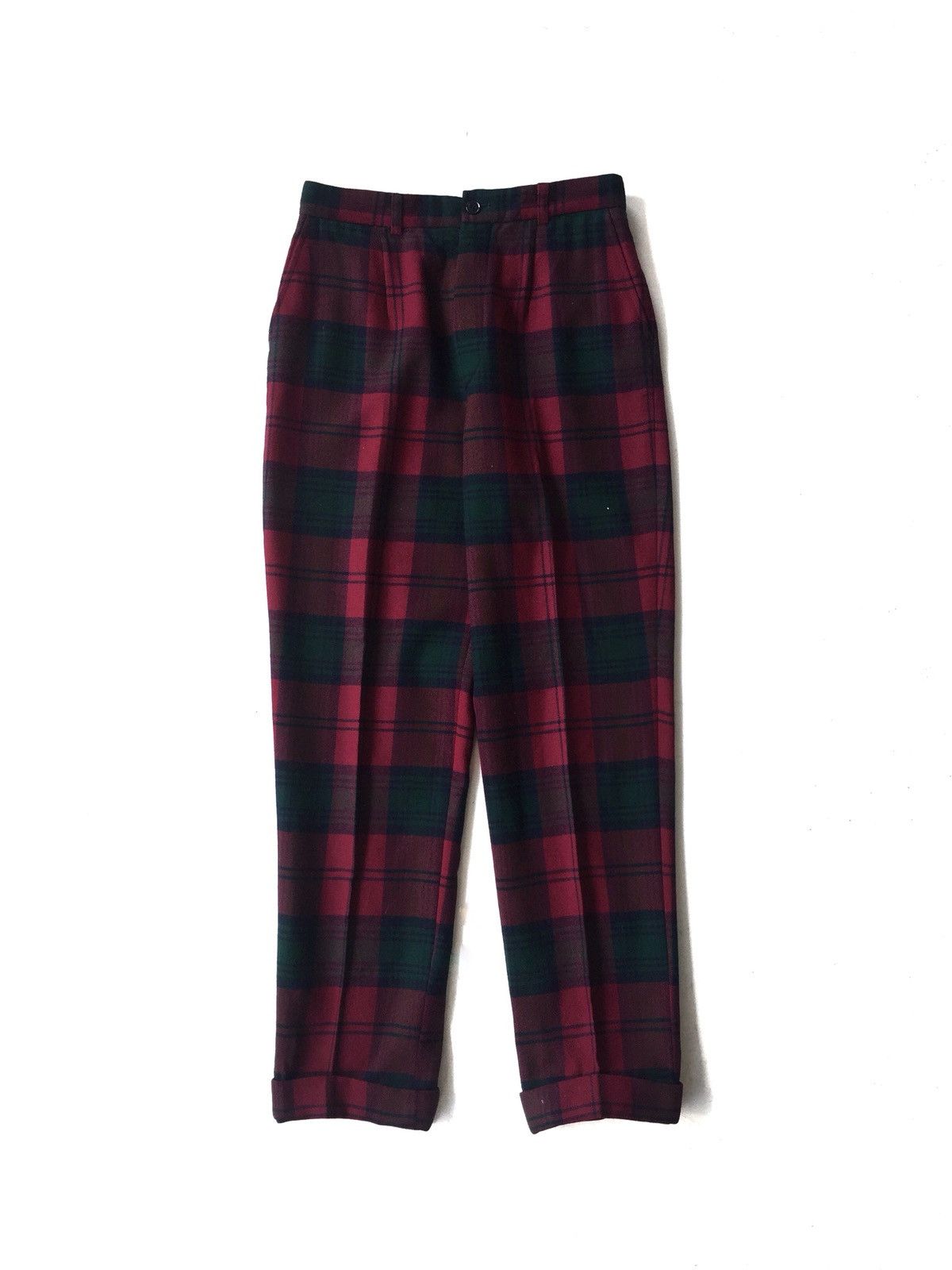 Polo Ralph Lauren Polo RL 🏴󠁧󠁢󠁥󠁮󠁧󠁿 Multicolor Check Plaid Wool Pants Size US 28 / EU 44 - 2 Thumbnail