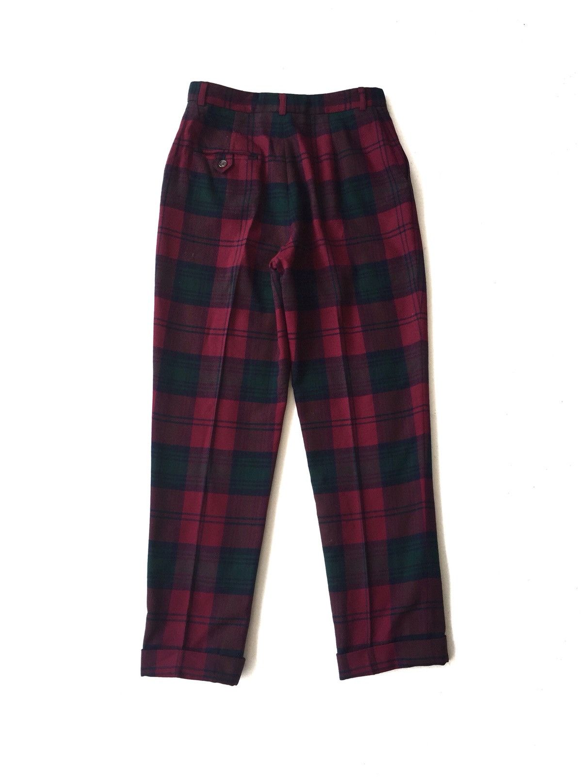 Polo Ralph Lauren Polo RL 🏴󠁧󠁢󠁥󠁮󠁧󠁿 Multicolor Check Plaid Wool Pants Size US 28 / EU 44 - 4 Thumbnail