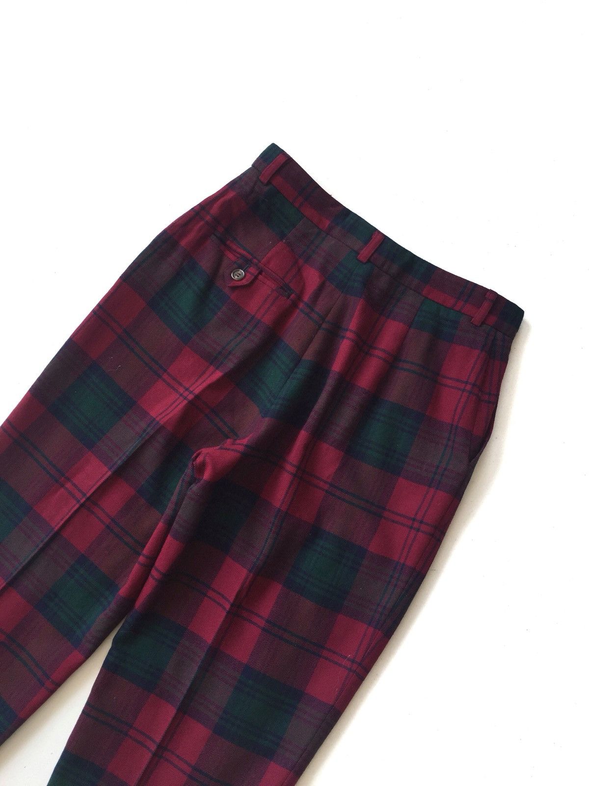 Polo Ralph Lauren Polo RL 🏴󠁧󠁢󠁥󠁮󠁧󠁿 Multicolor Check Plaid Wool Pants Size US 28 / EU 44 - 8 Thumbnail