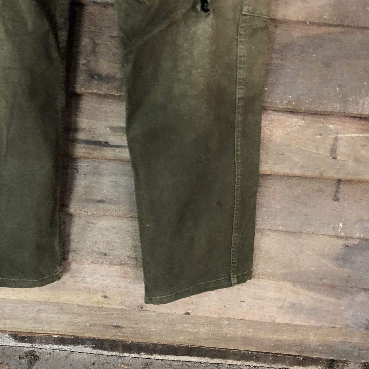 Japanese Brand DL Japan thrashed dirty faded utility Cargo Pants #2654 Size US 30 / EU 46 - 9 Thumbnail
