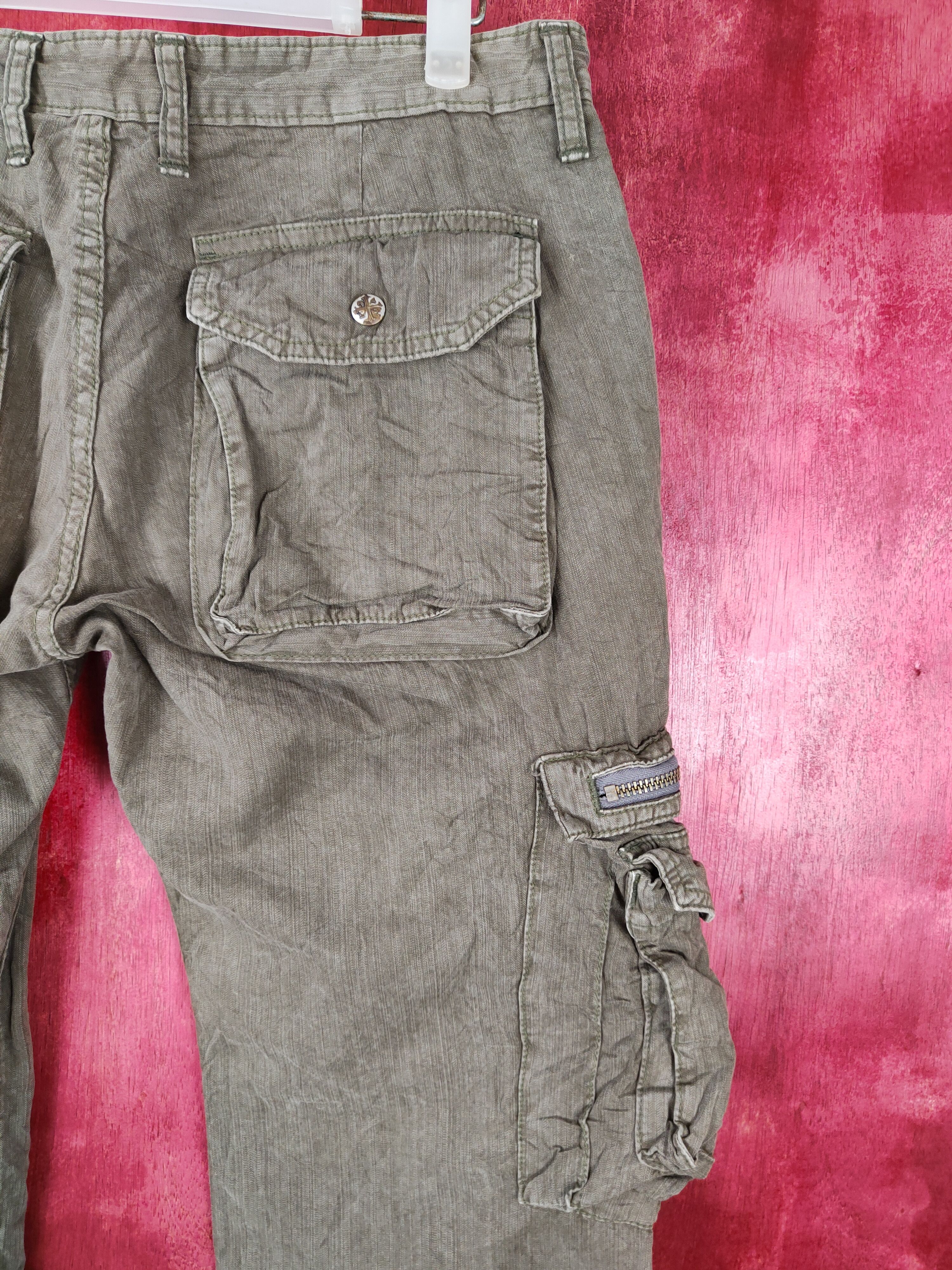 Japanese Brand DL Surplus Gray Multi Pocket Tactical Cargo Pant #S380 Size US 34 / EU 50 - 10 Thumbnail