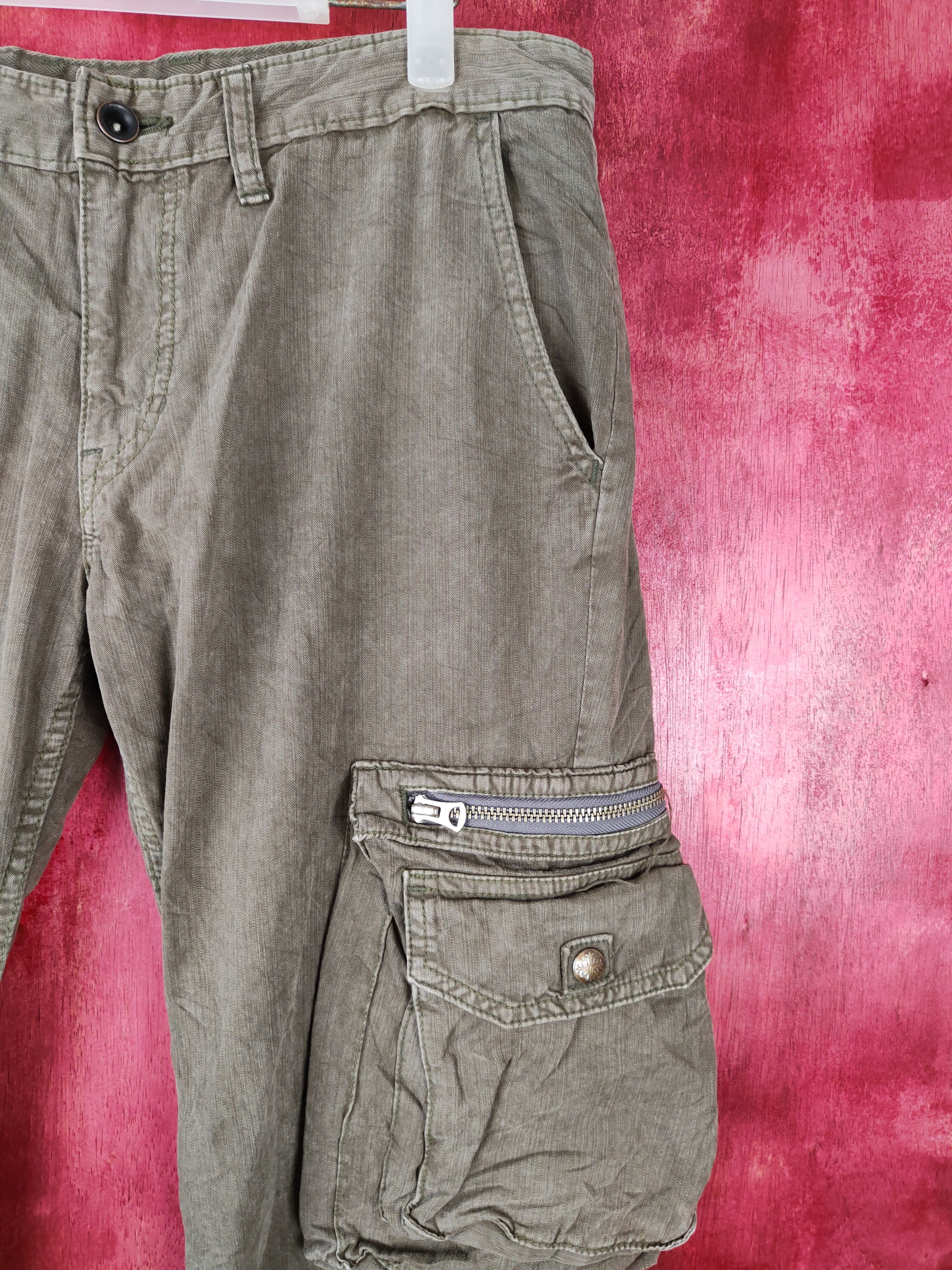 Japanese Brand DL Surplus Gray Multi Pocket Tactical Cargo Pant #S380 Size US 34 / EU 50 - 5 Thumbnail