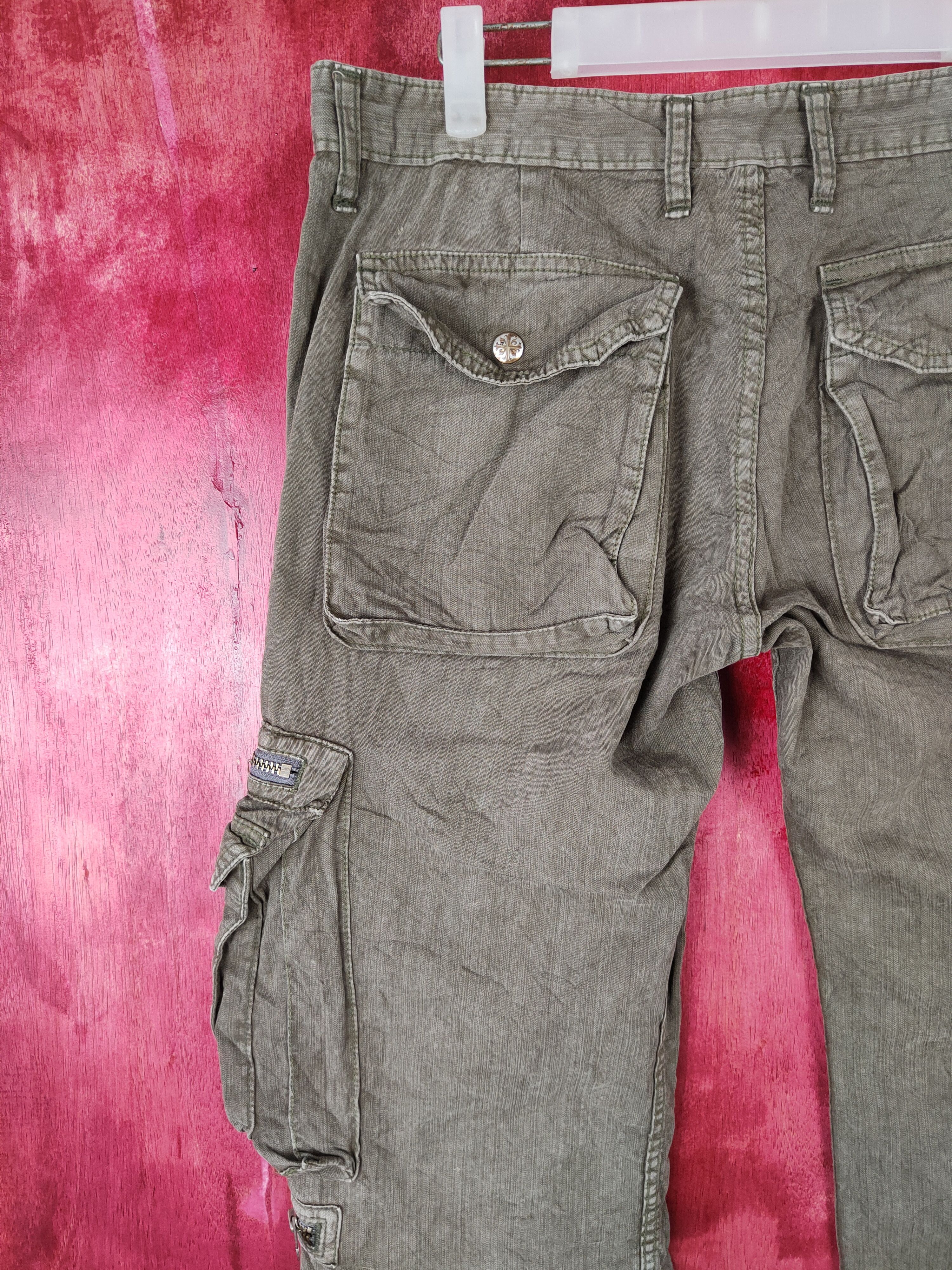 Japanese Brand DL Surplus Gray Multi Pocket Tactical Cargo Pant #S380 Size US 34 / EU 50 - 8 Thumbnail