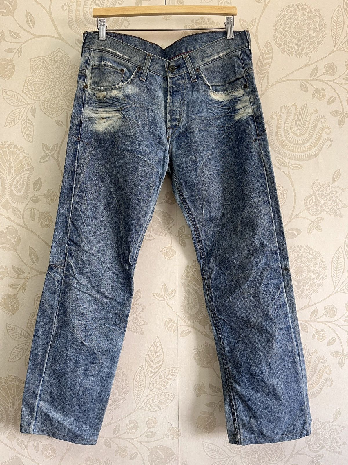 Designer × Vintage Steals Made In Italy Bleach Denim Casucci Size US 34 / EU 50 - 23 Thumbnail