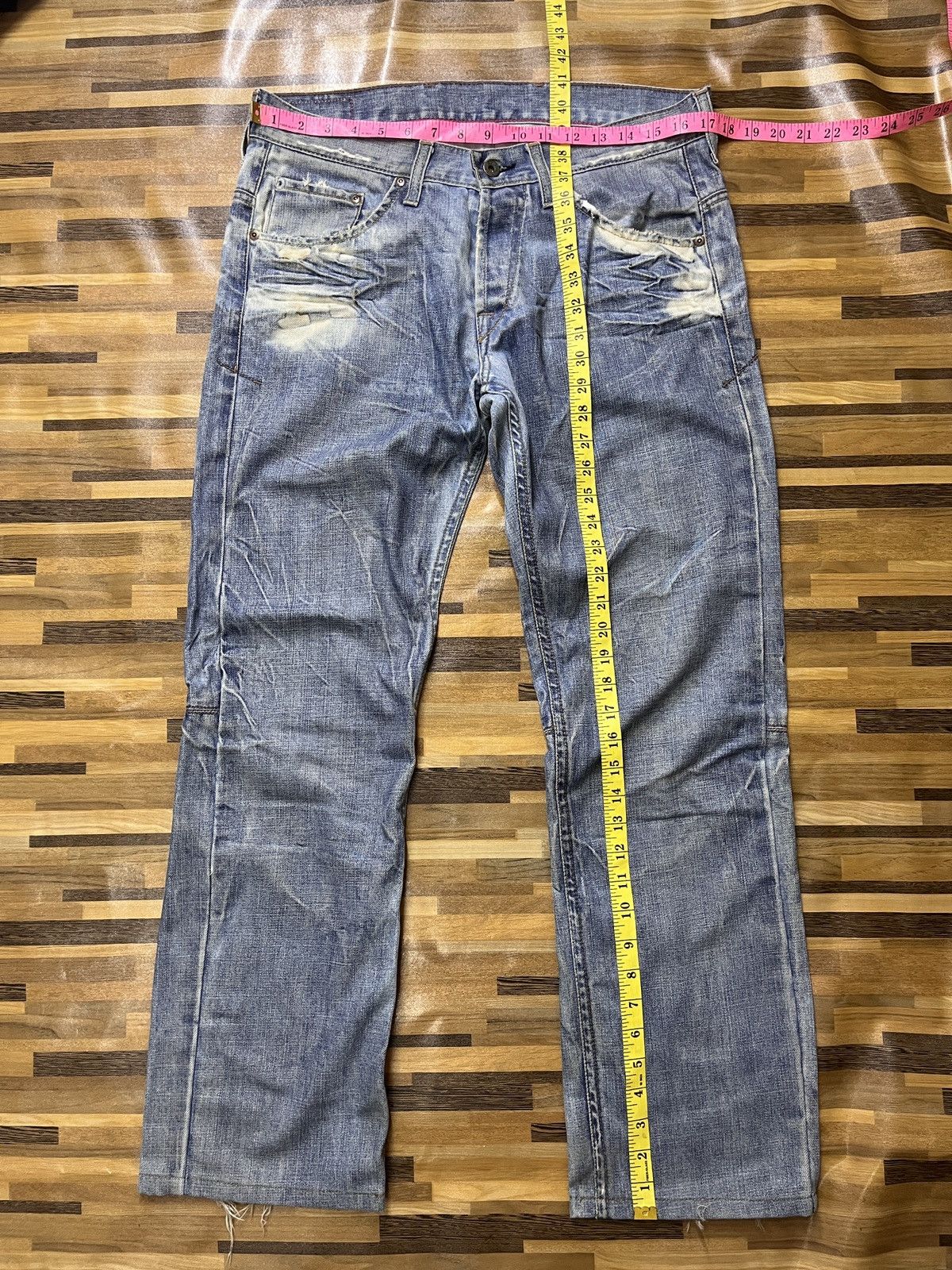 Designer × Vintage Steals Made In Italy Bleach Denim Casucci Size US 34 / EU 50 - 3 Thumbnail