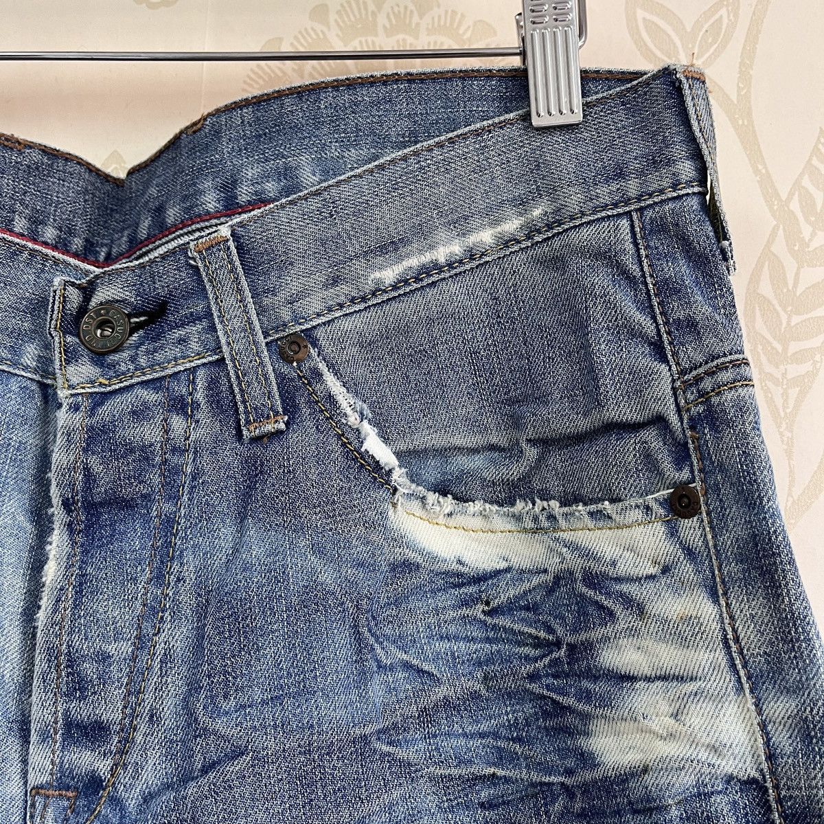 Designer × Vintage Steals Made In Italy Bleach Denim Casucci Size US 34 / EU 50 - 7 Thumbnail