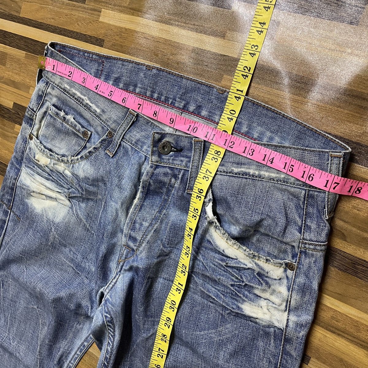 Designer × Vintage Steals Made In Italy Bleach Denim Casucci Size US 34 / EU 50 - 2 Thumbnail