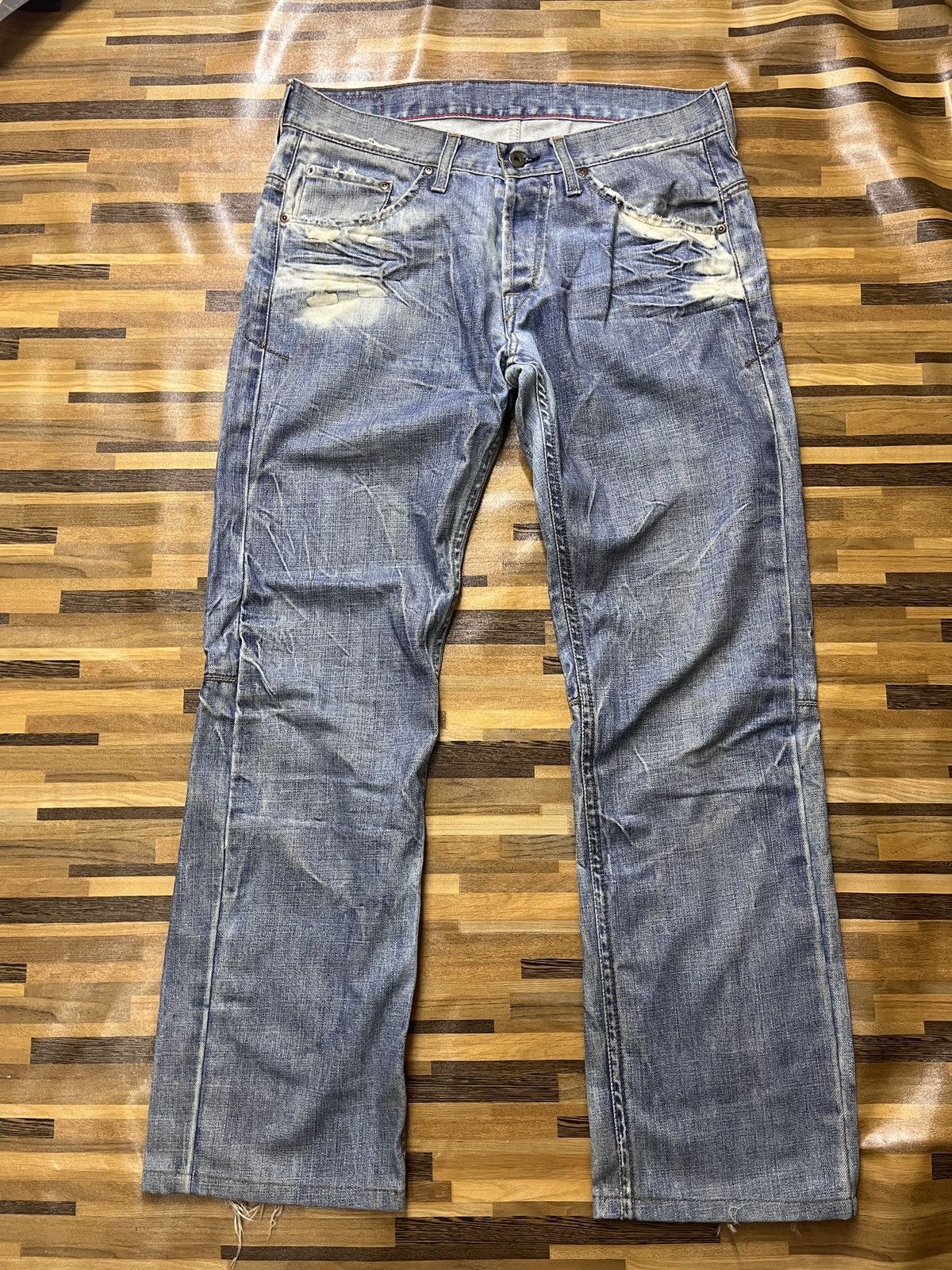 Designer × Vintage Steals Made In Italy Bleach Denim Casucci Size US 34 / EU 50 - 19 Thumbnail
