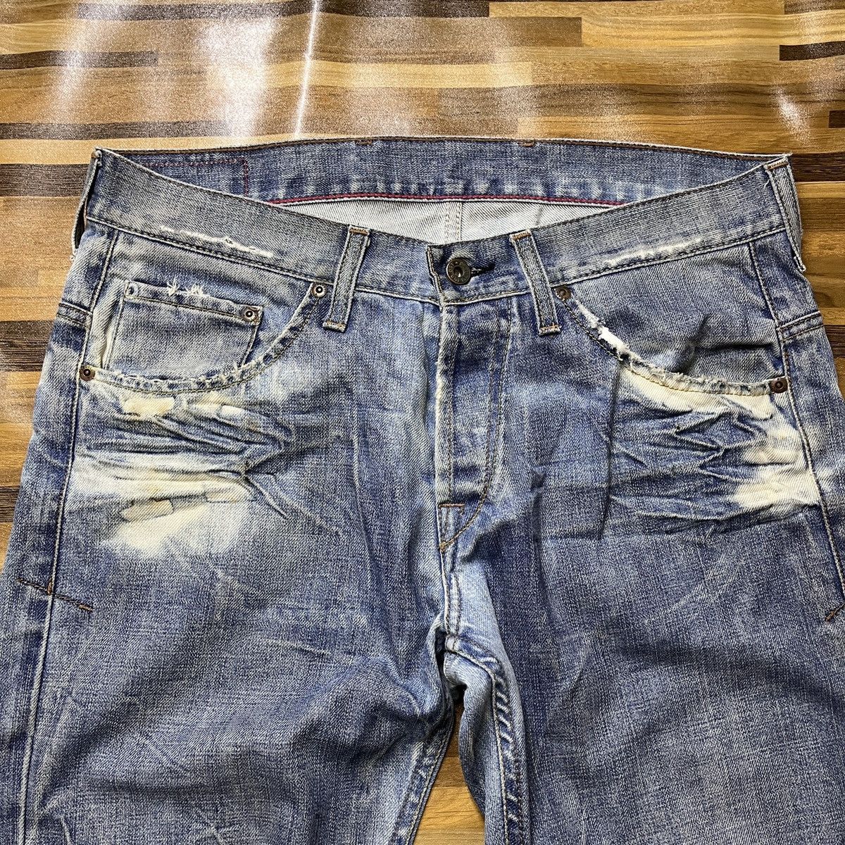 Designer × Vintage Steals Made In Italy Bleach Denim Casucci Size US 34 / EU 50 - 4 Thumbnail