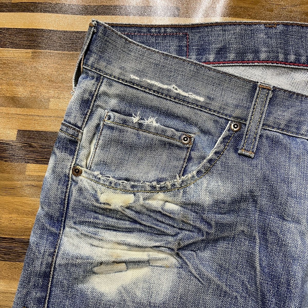 Designer × Vintage Steals Made In Italy Bleach Denim Casucci Size US 34 / EU 50 - 12 Thumbnail