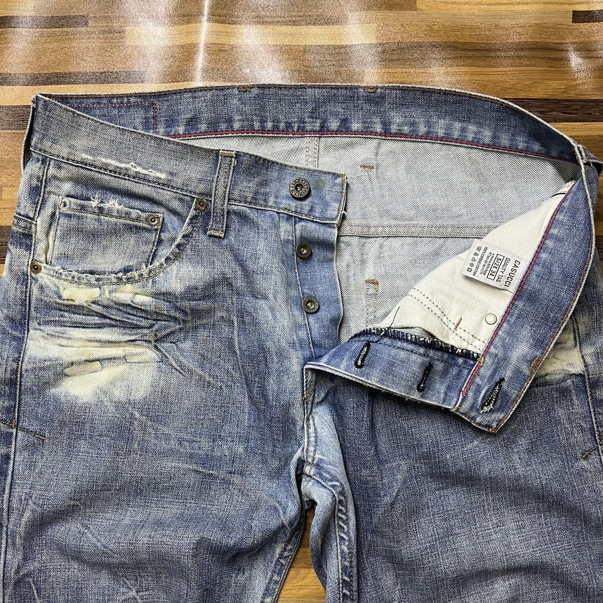 Designer × Vintage Steals Made In Italy Bleach Denim Casucci Size US 34 / EU 50 - 13 Thumbnail