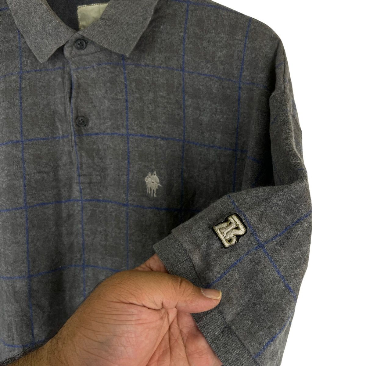 Japanese Brand VINTAGE BRESTEX TARTAN DESIGN COLLAR INSPIRE BATHING APE Size US M / EU 48-50 / 2 - 5 Thumbnail