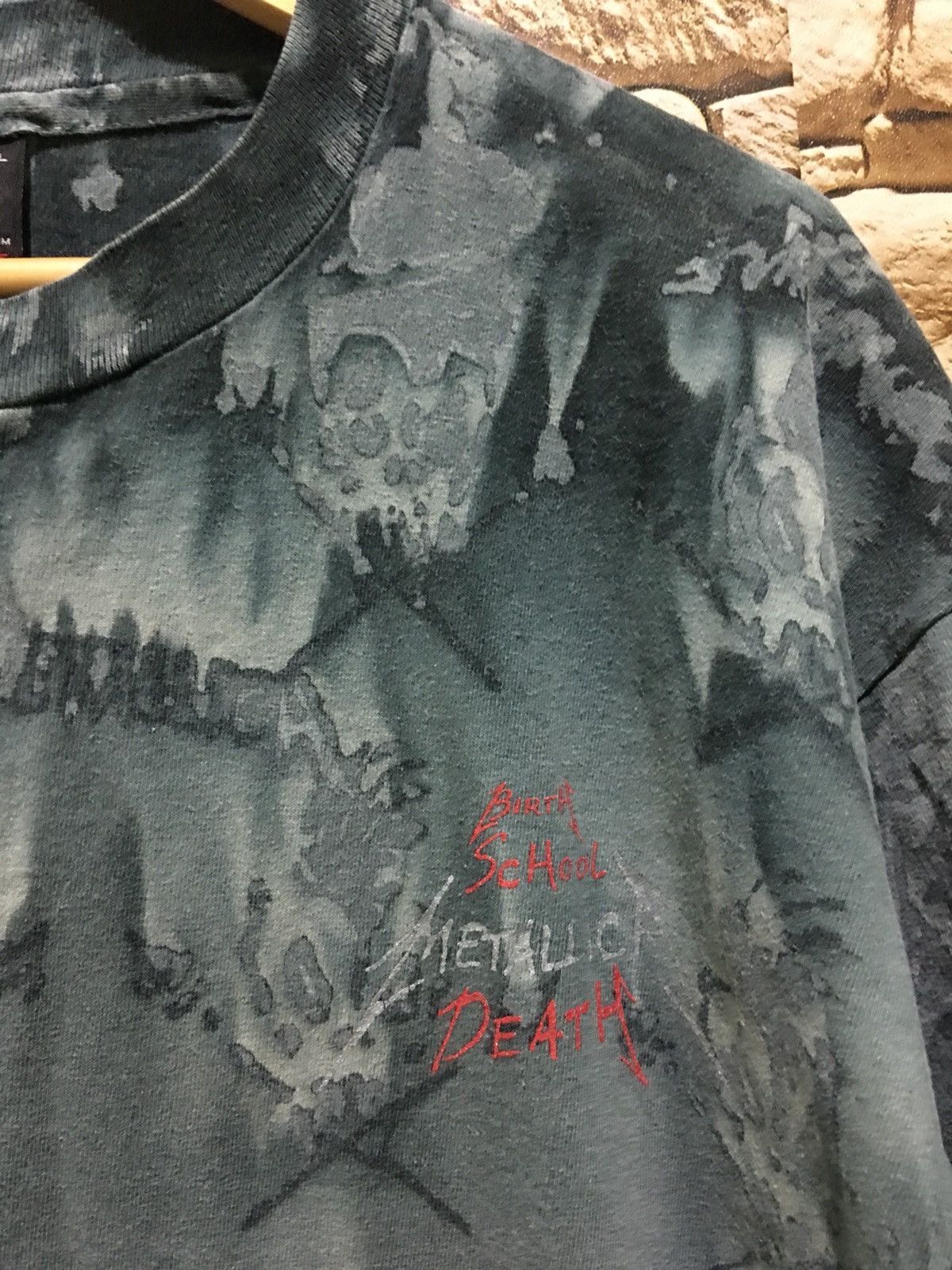 Band Tees Vintage metallica birth school death full print tour shirt Size US L / EU 52-54 / 3 - 3 Thumbnail