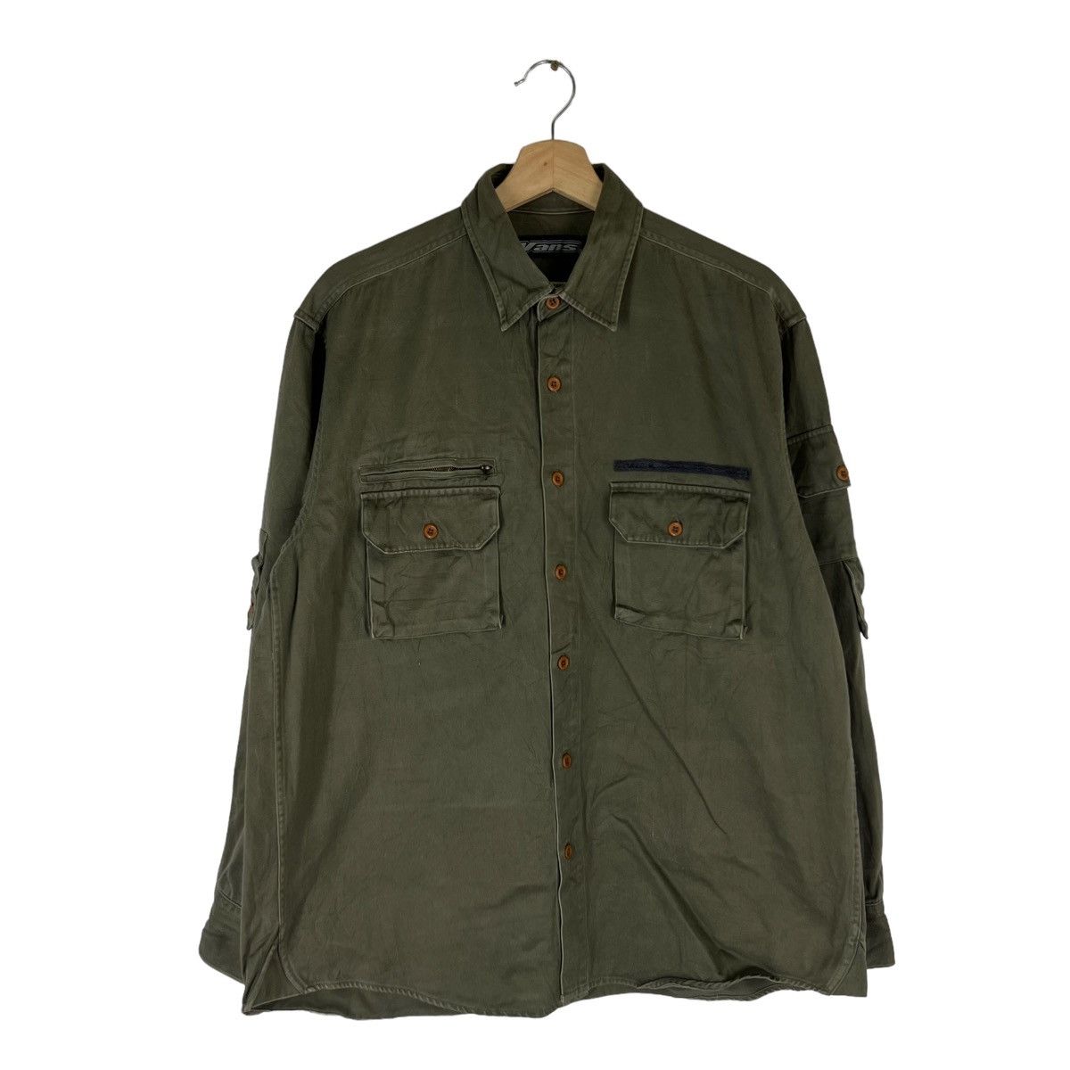 Japanese Brand VINTAGE VANS USA LIGHT JACKET MILITARY DESIGN Size US L / EU 52-54 / 3 - 1 Thumbnail